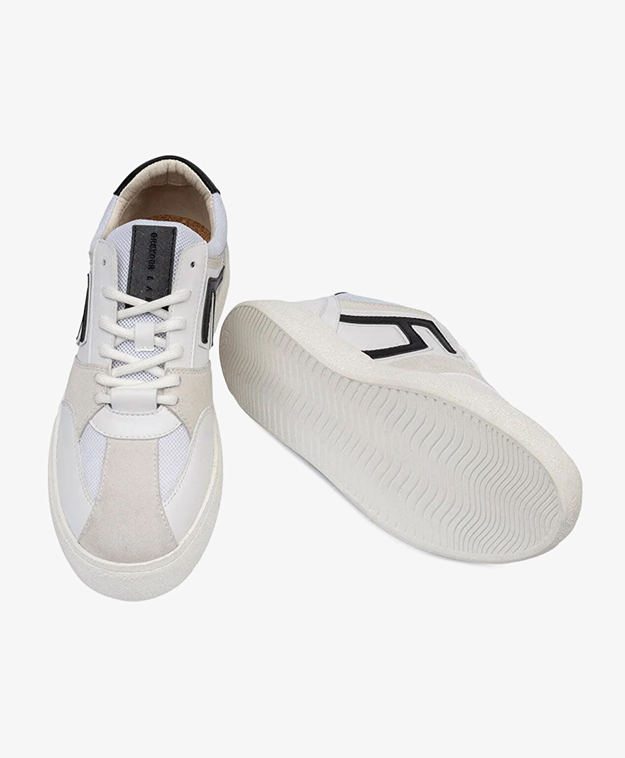 Greyder LAB Kadın Beyaz Siyah Sneaker Ayakkabı - 6