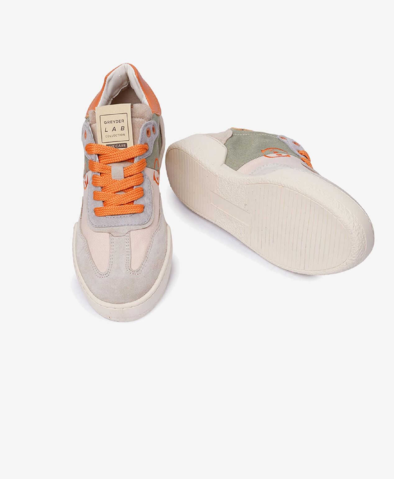 GreyderLab Kadın Ekru Sneaker Ayakkabı - 7