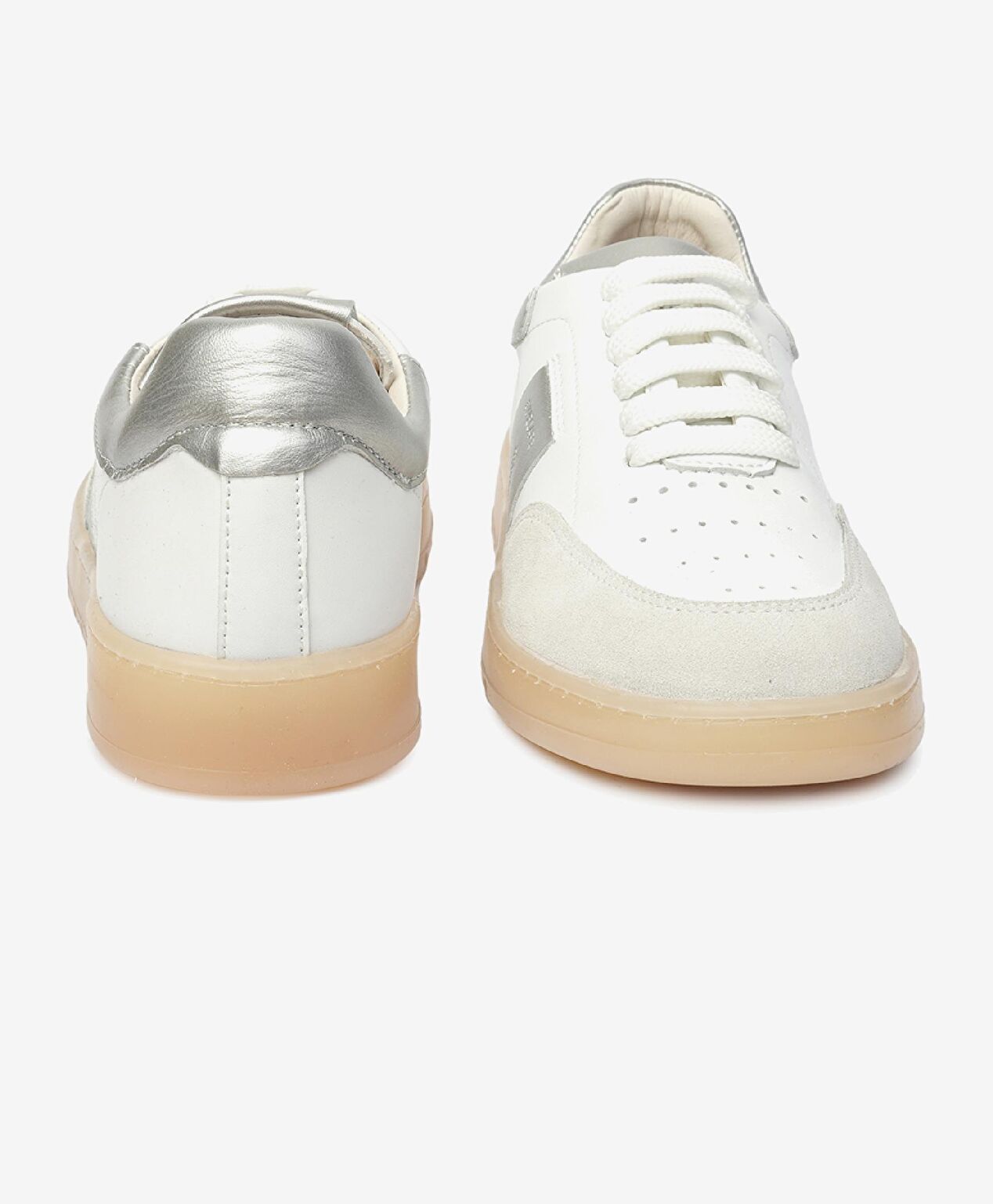GreyderLab Kadın Beyaz Gümüş Sneaker Ayakkabı - 7