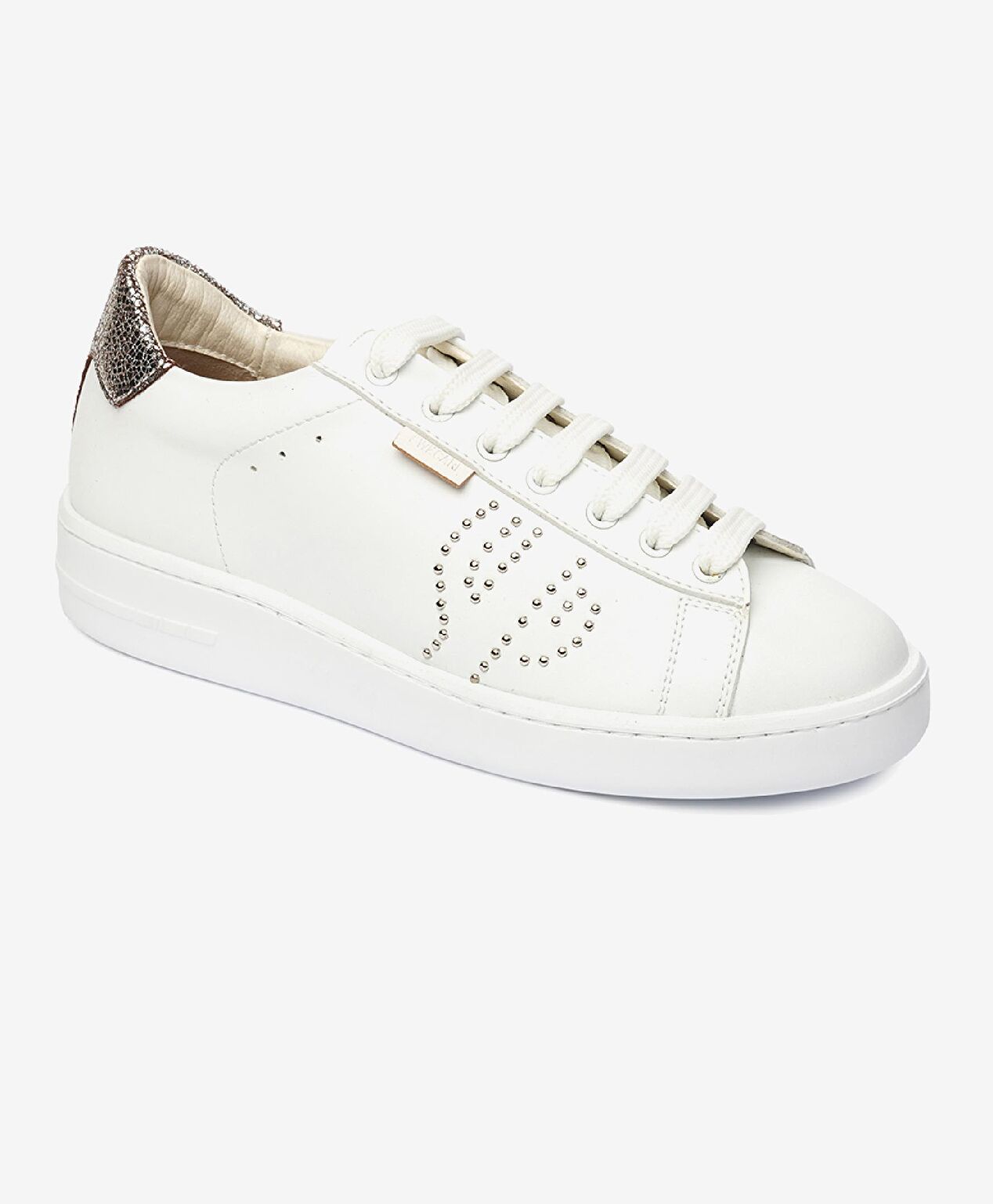 Kadın Gümüş Hakiki Deri Sneaker Ayakkabı - 2