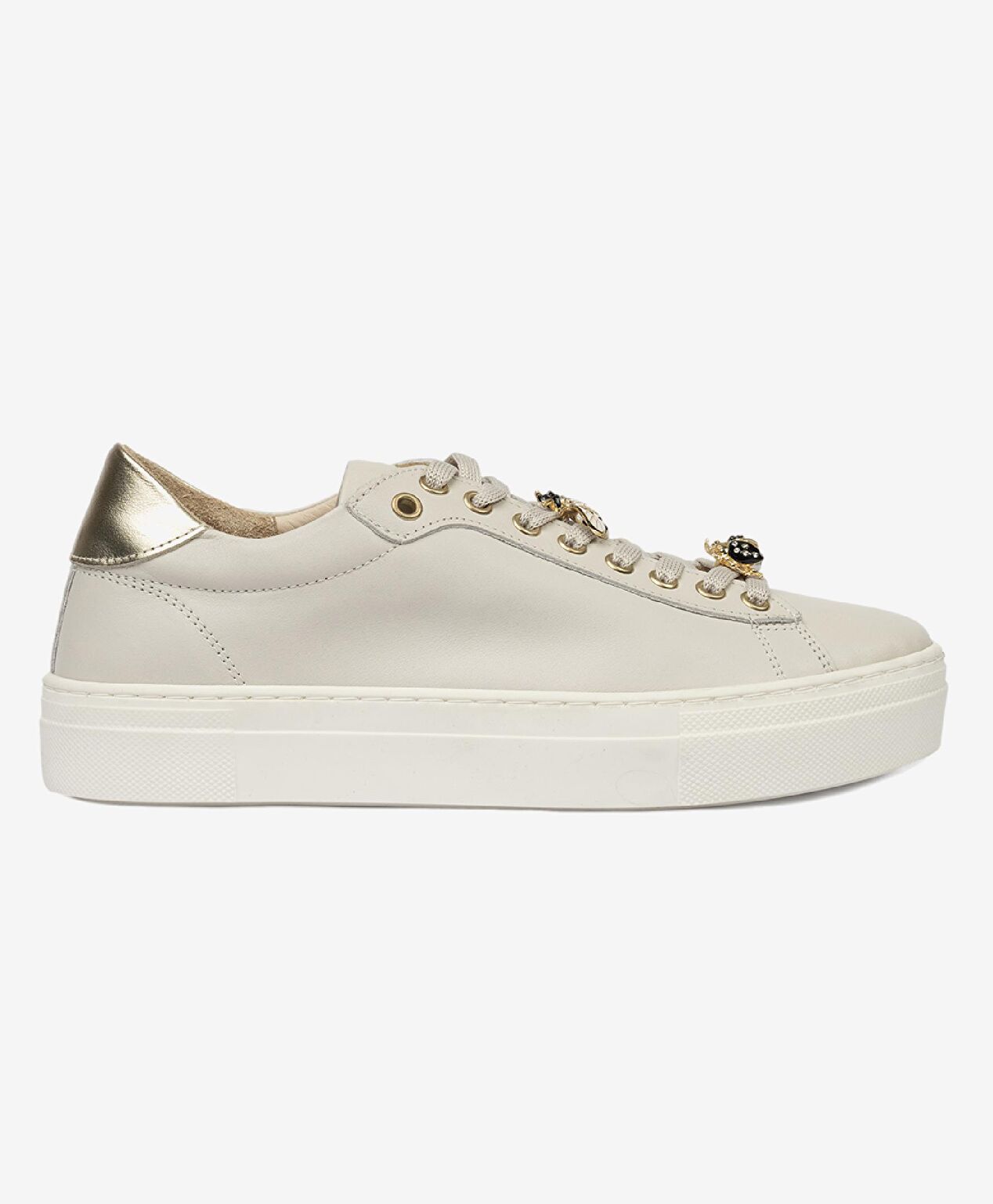 Kadın Açık Vizon Hakiki Deri Sneaker Ayakkabı - 1