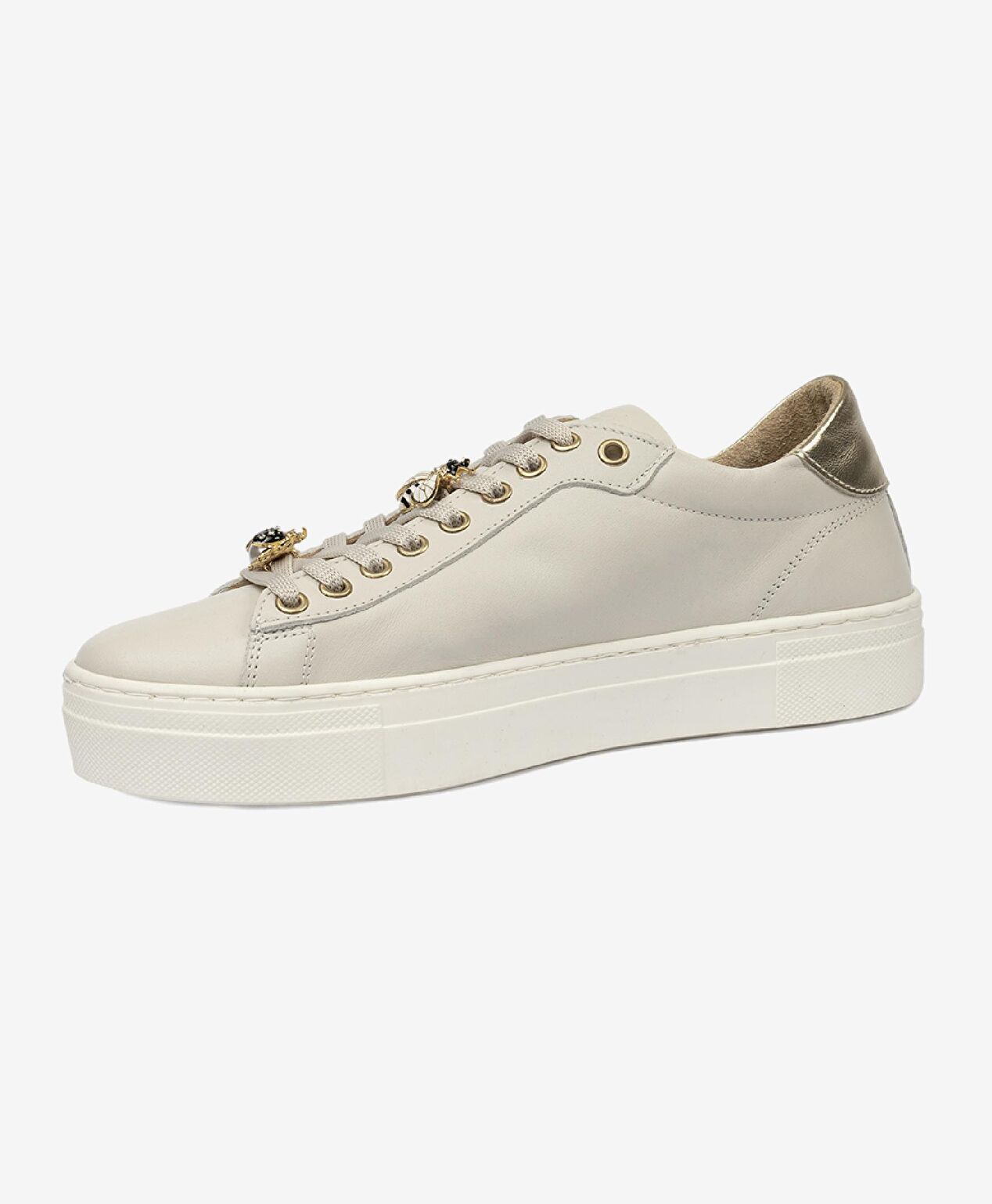 Kadın Açık Vizon Hakiki Deri Sneaker Ayakkabı - 4