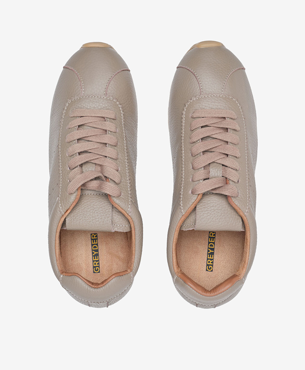 Kadın Vizon Hakiki Deri Sneaker Ayakkabı - 2