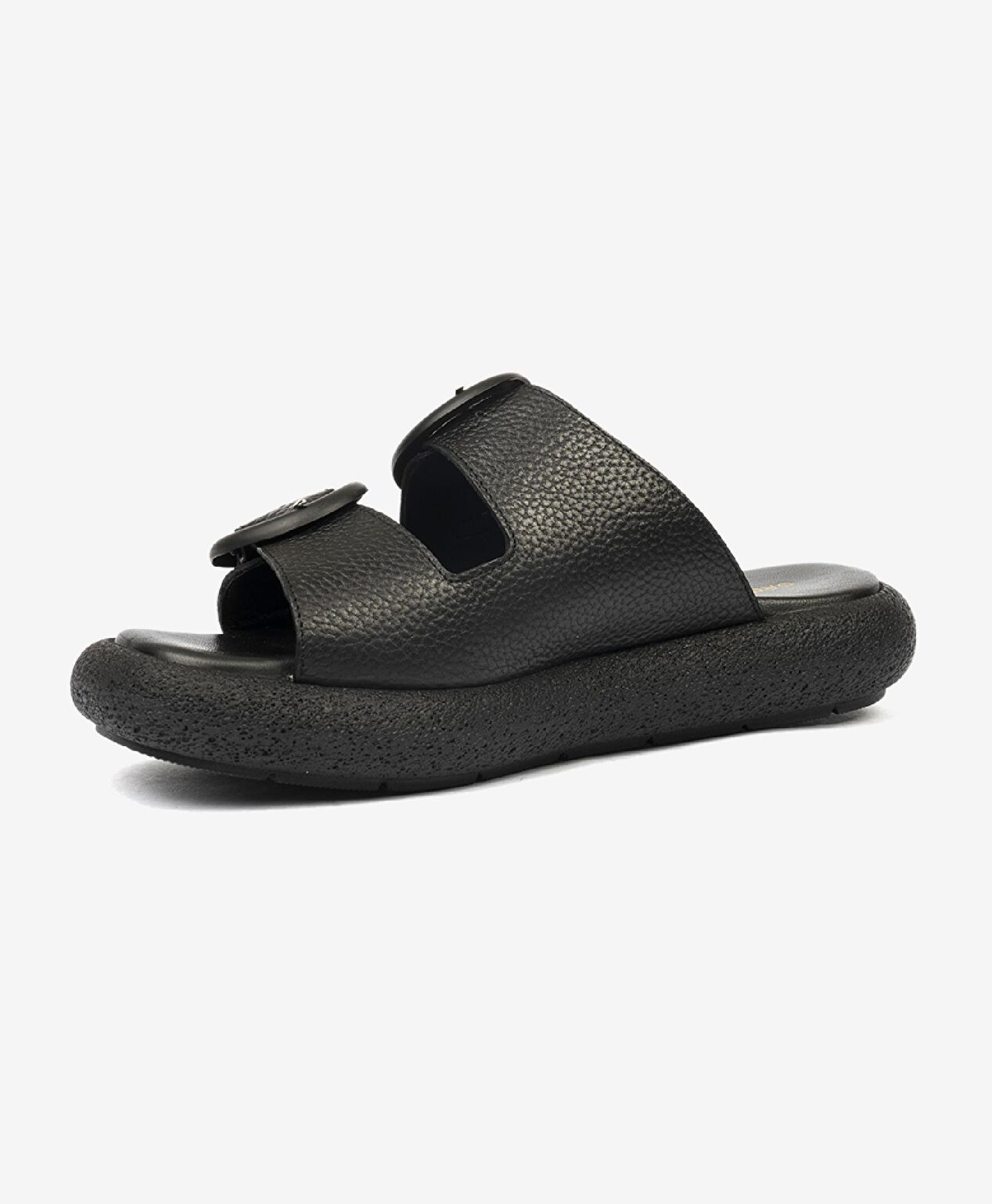 Kadın Siyah Hakiki Deri Terlik - 3