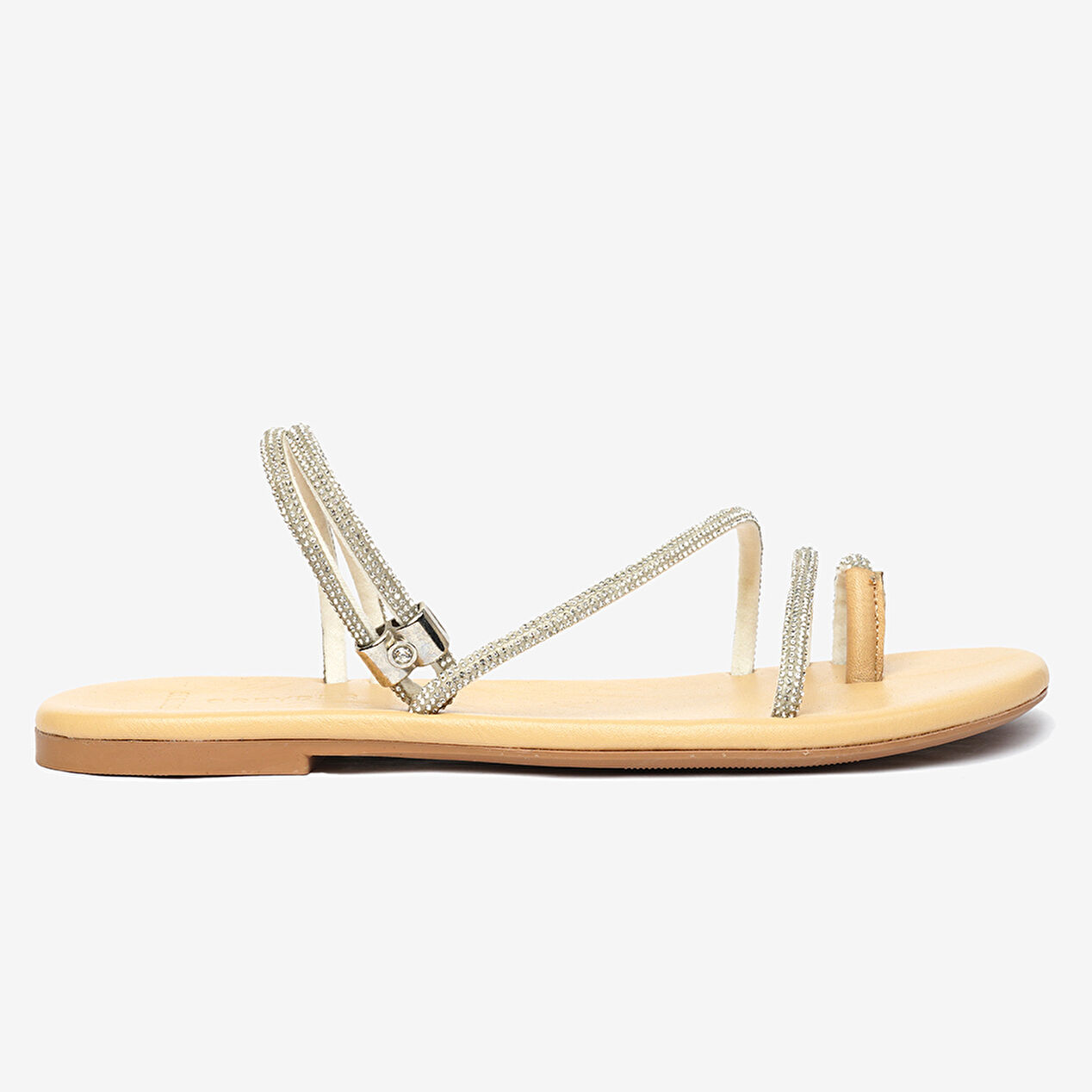 Kadın Beyaz Hakiki Deri Sandalet - 1