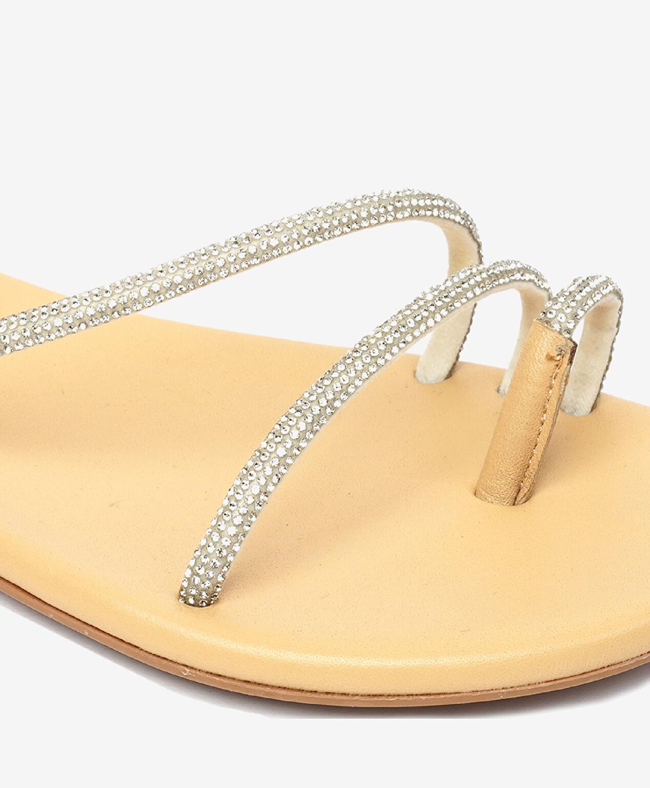 Kadın Beyaz Hakiki Deri Sandalet - 6