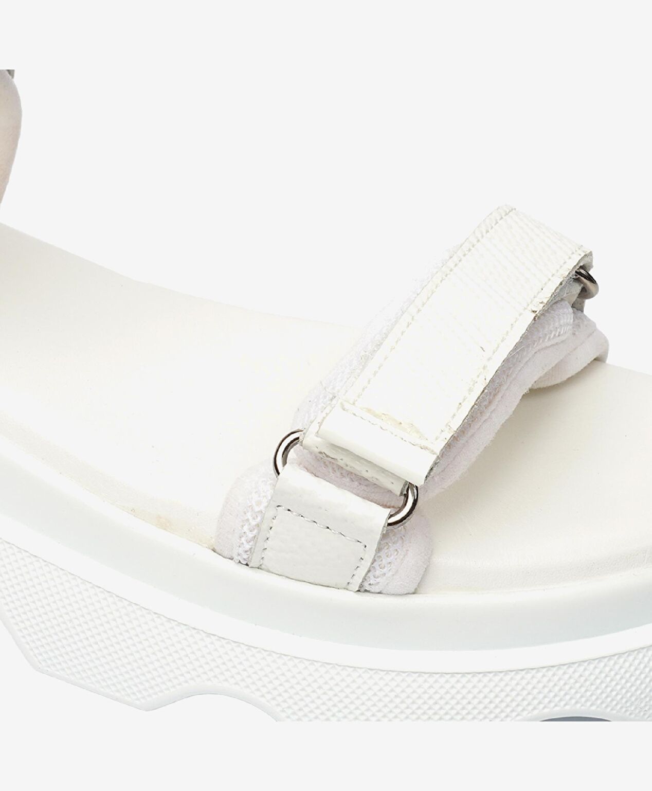 Kadın Beyaz Hakiki Deri Comfort Sandalet - 5