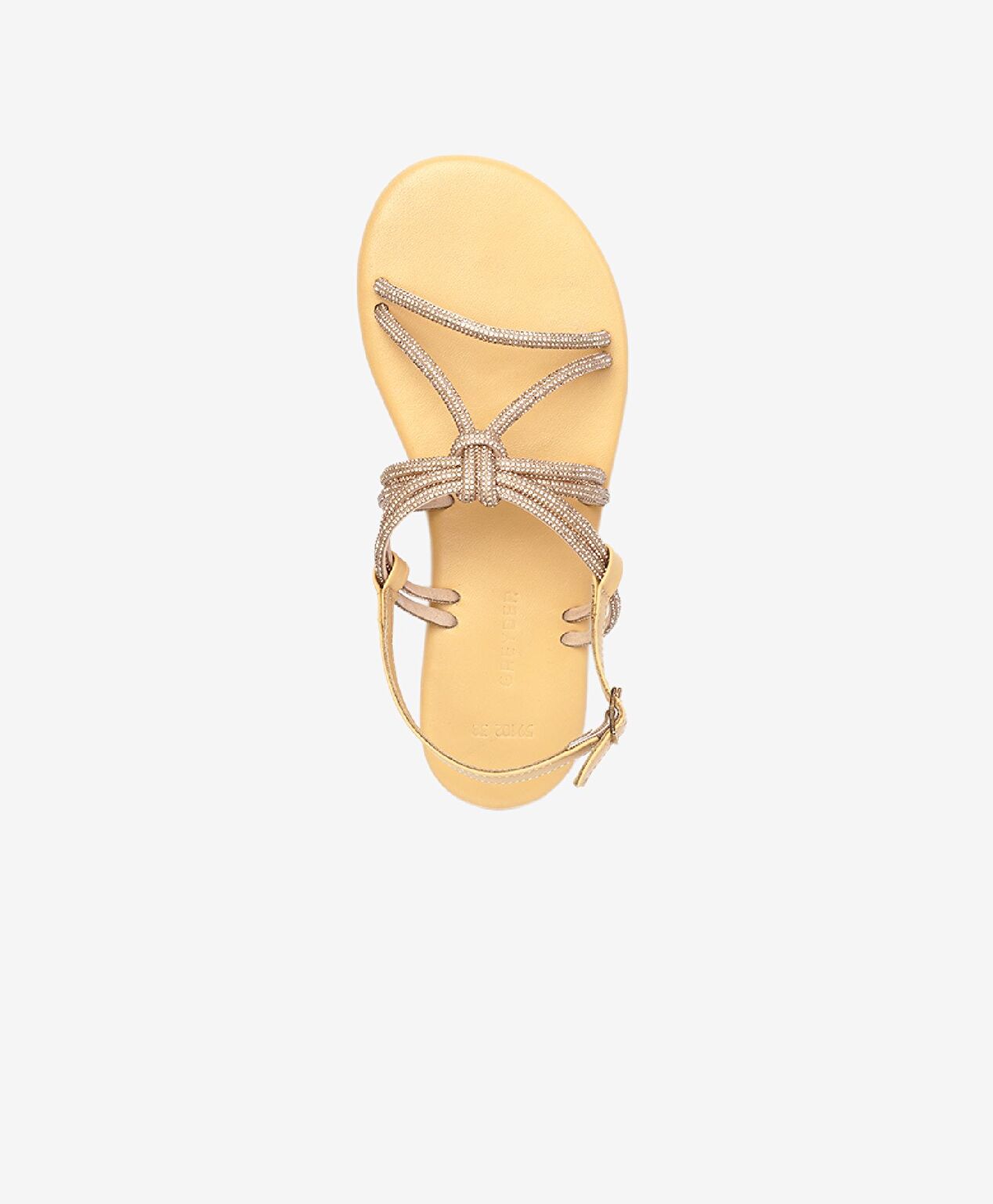 Kadın Pembe Taşlı Hakiki Deri Sandalet - 4