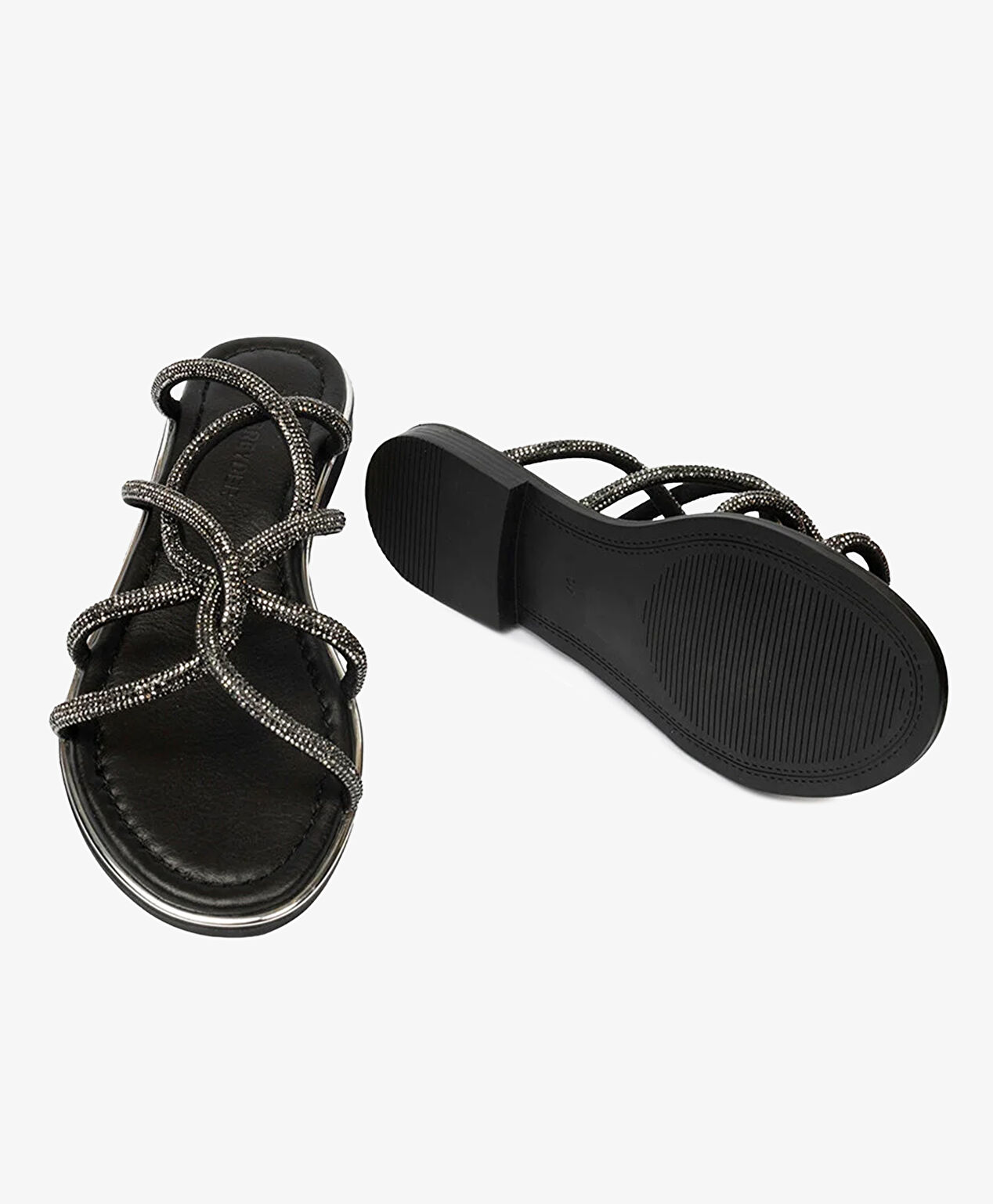 Kadın Siyah Hakiki Deri Terlik - 6