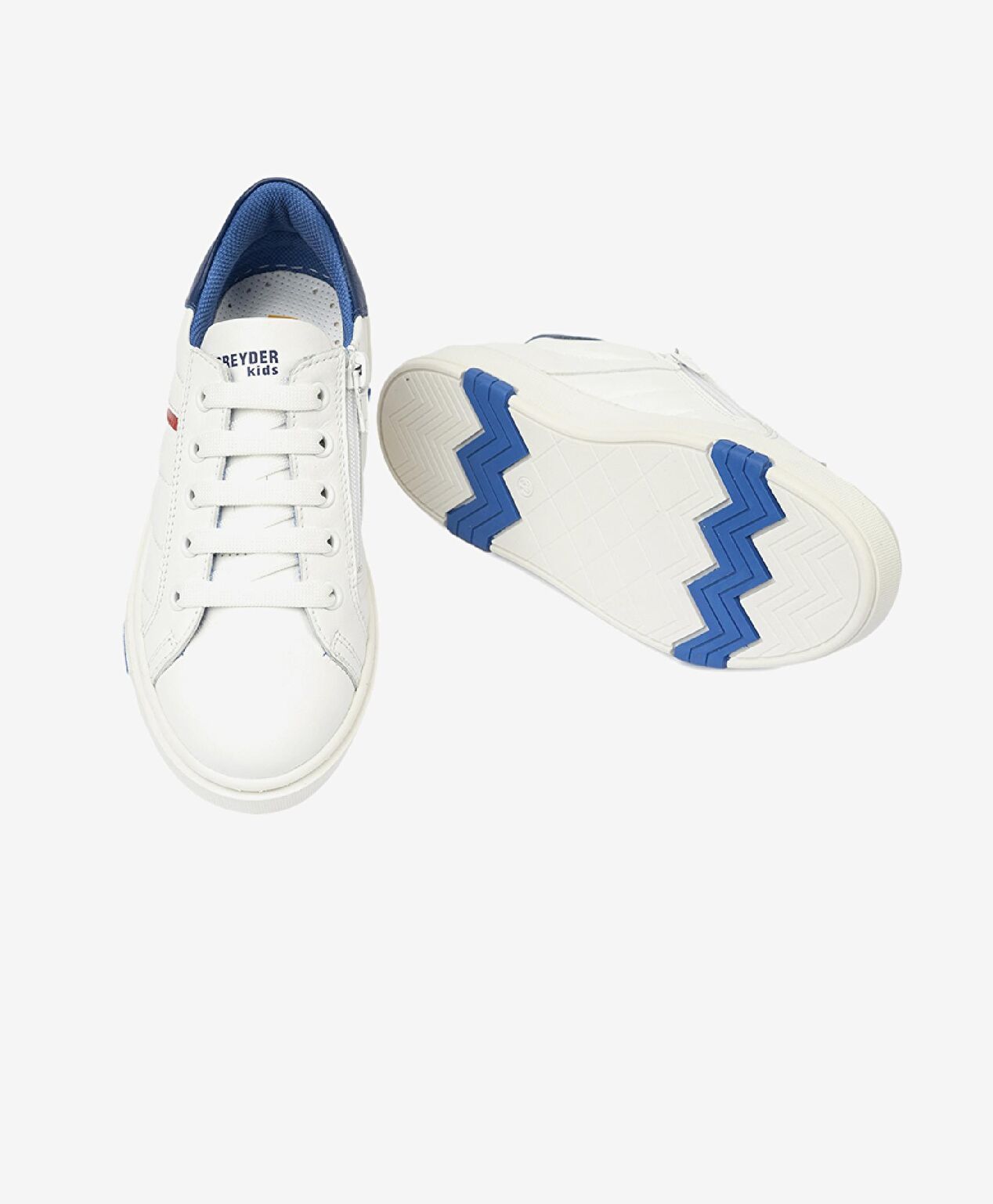 Erkek Çocuk Beyaz Saks Hakiki Deri Sneaker Ayakkabı - 6