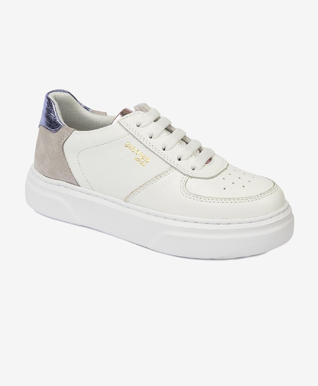 Kız Çocuk Beyaz Pembe Hakiki Deri Sneaker Ayakkabı - 2