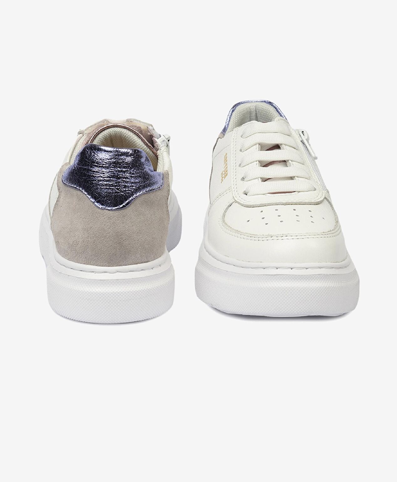 Kız Çocuk Beyaz Pembe Hakiki Deri Sneaker Ayakkabı - 7