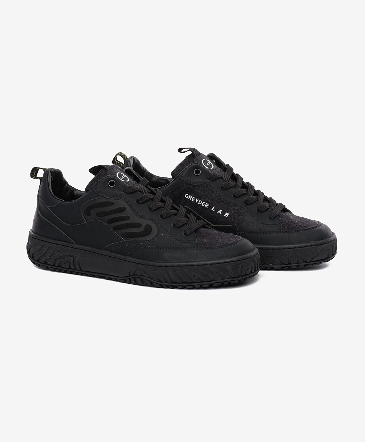 Erkek Siyah Hakiki Deri Sneaker Ayakkabı - 3