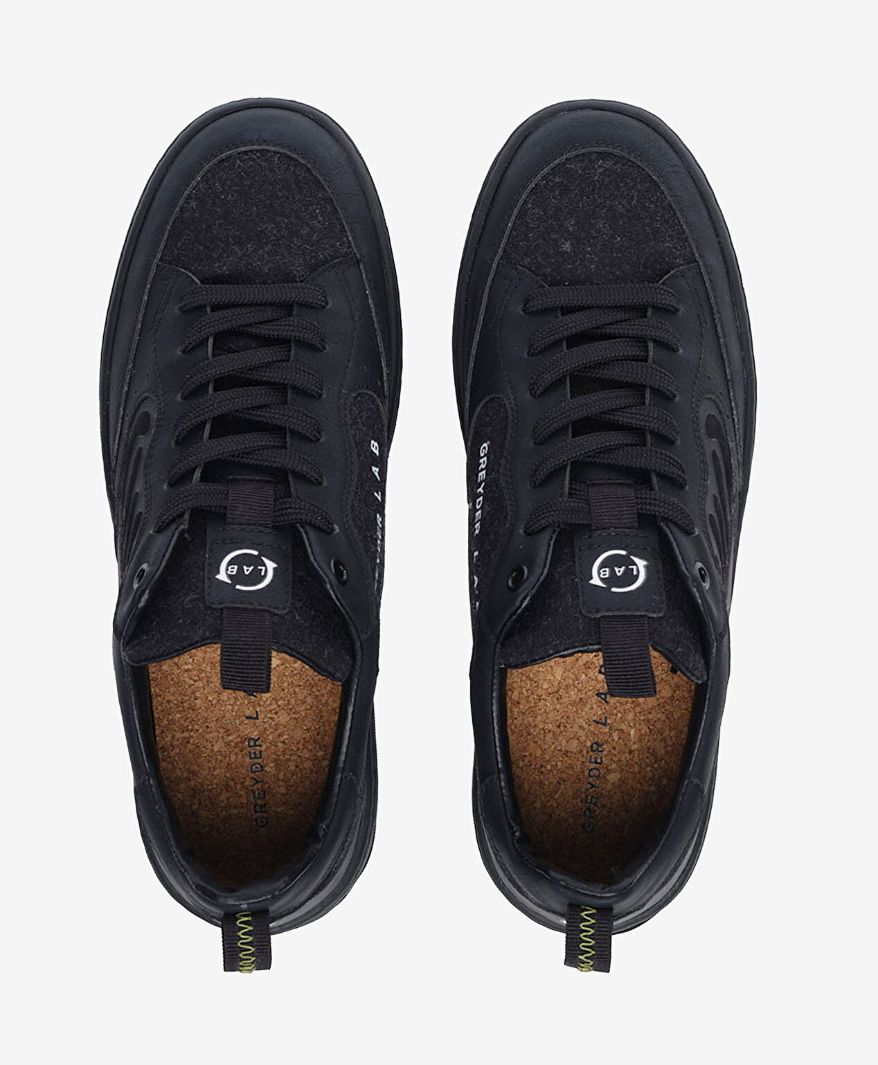 Greyder LAB Erkek Siyah Hakiki Deri Sneaker Ayakkabı - 5