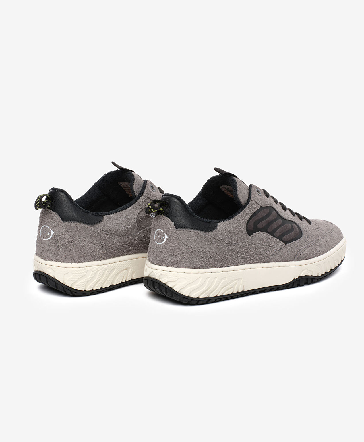 Erkek Gri Hakiki Deri Sneaker Ayakkabı - 4