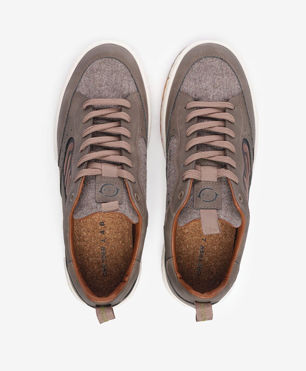 Greyder LAB Erkek Kahverengi Hakiki Deri Sneaker Ayakkabı - 5