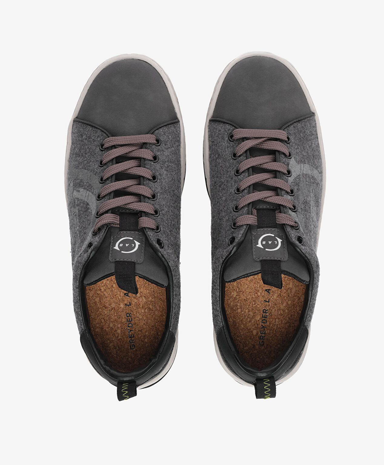 Erkek Gri Hakiki Deri Sneaker Ayakkabı - 5