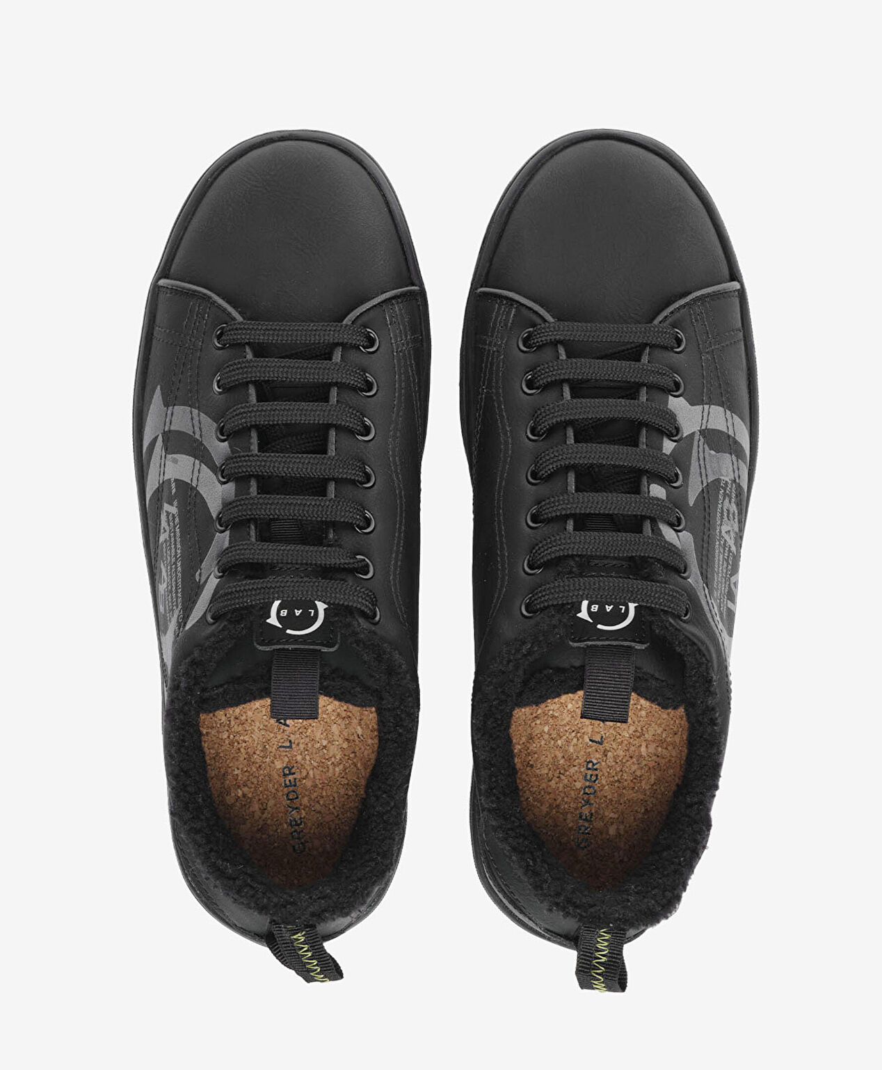 Greyder LAB Erkek Siyah Hakiki Deri Sneaker Ayakkabı - 5