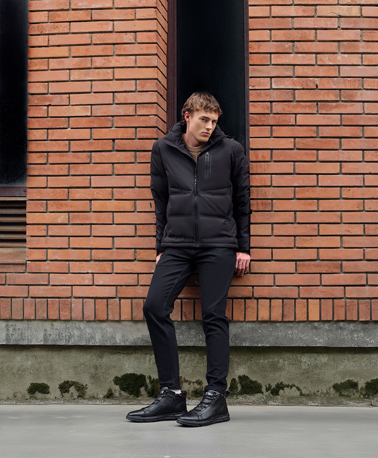 Erkek Siyah Hakiki Deri Sneaker Bot - 6