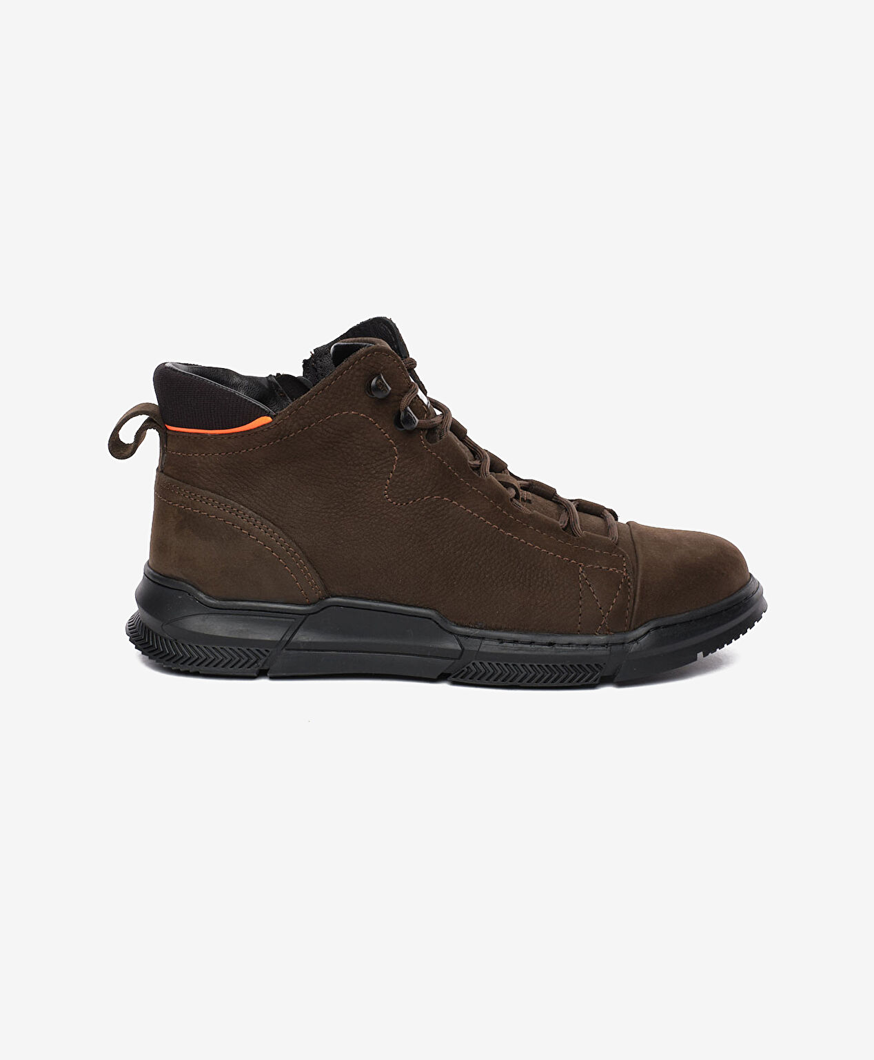 Erkek Duman Hakiki Deri Sneaker Bot - 1