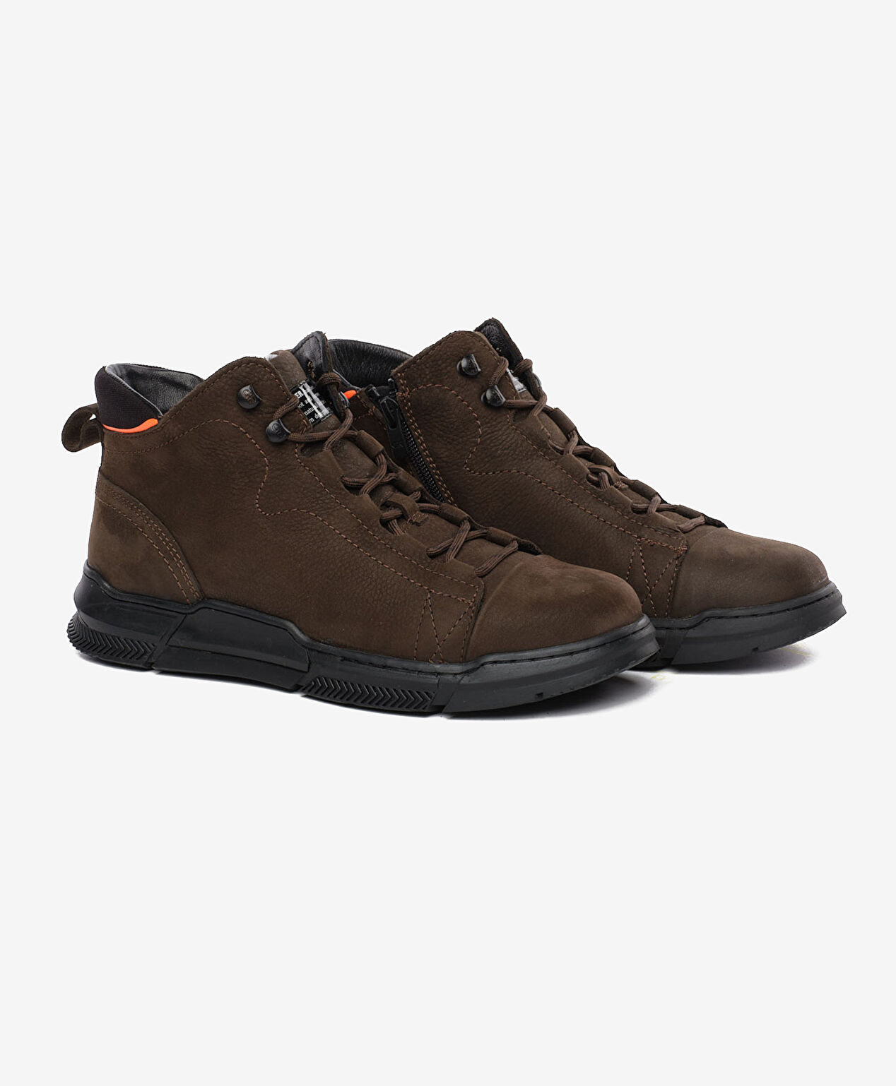 Erkek Duman Hakiki Deri Sneaker Bot - 3