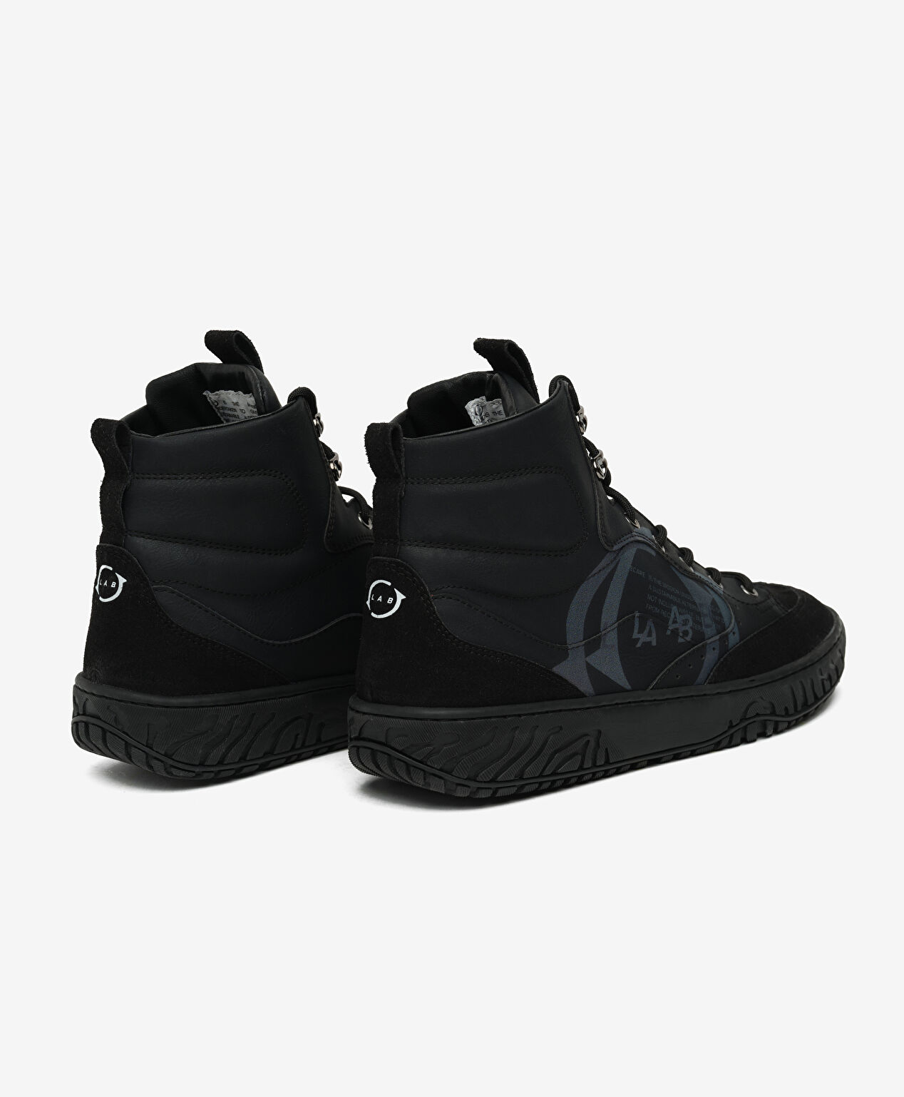 Erkek Siyah Hakiki Deri Sneaker Bot - 4