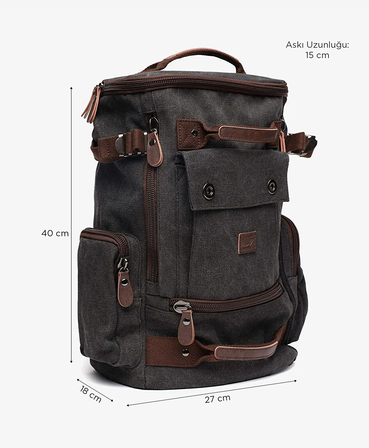 Erkek Siyah Sırt Çantası - 2