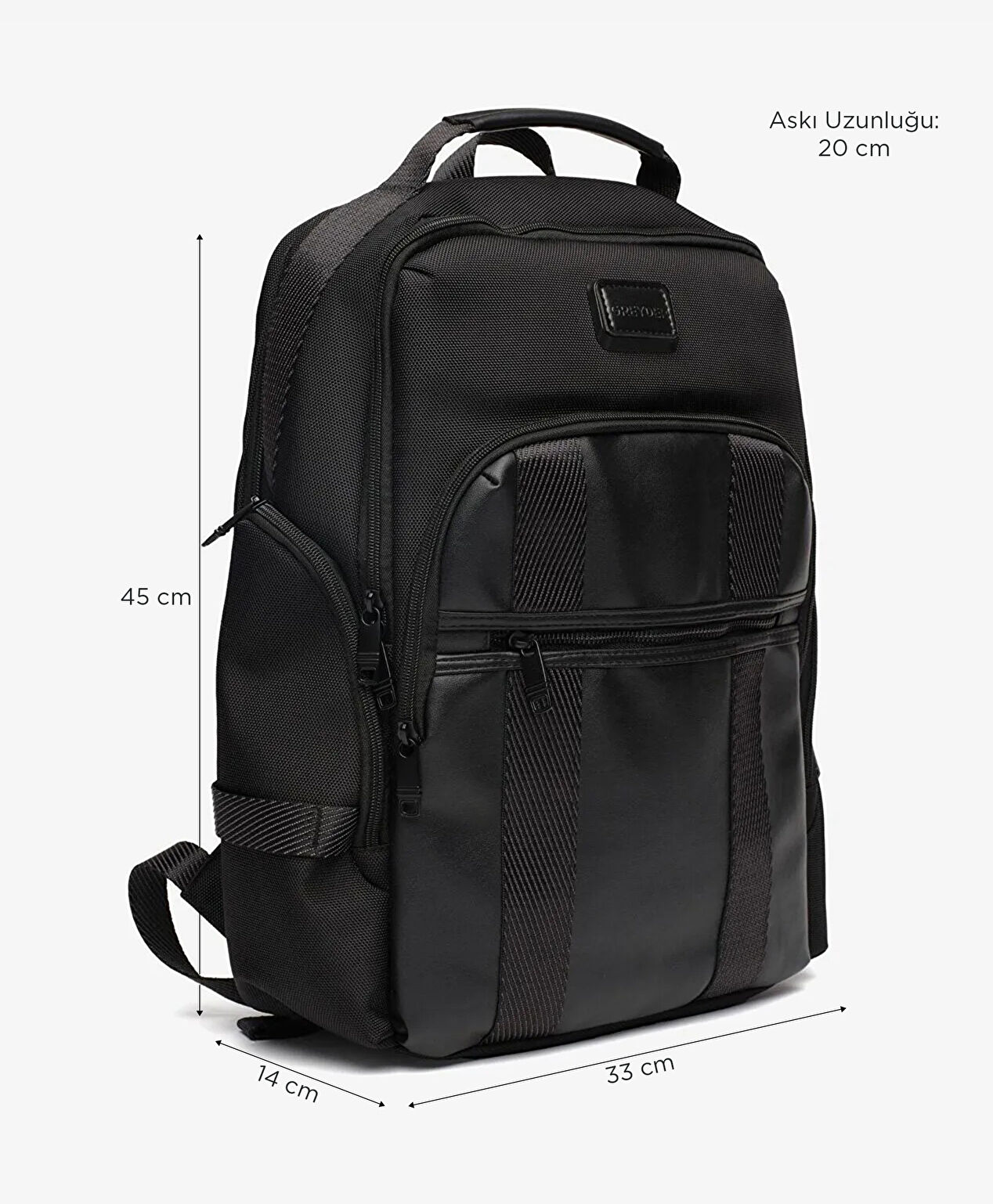 Erkek Siyah Sırt Çantası - 2