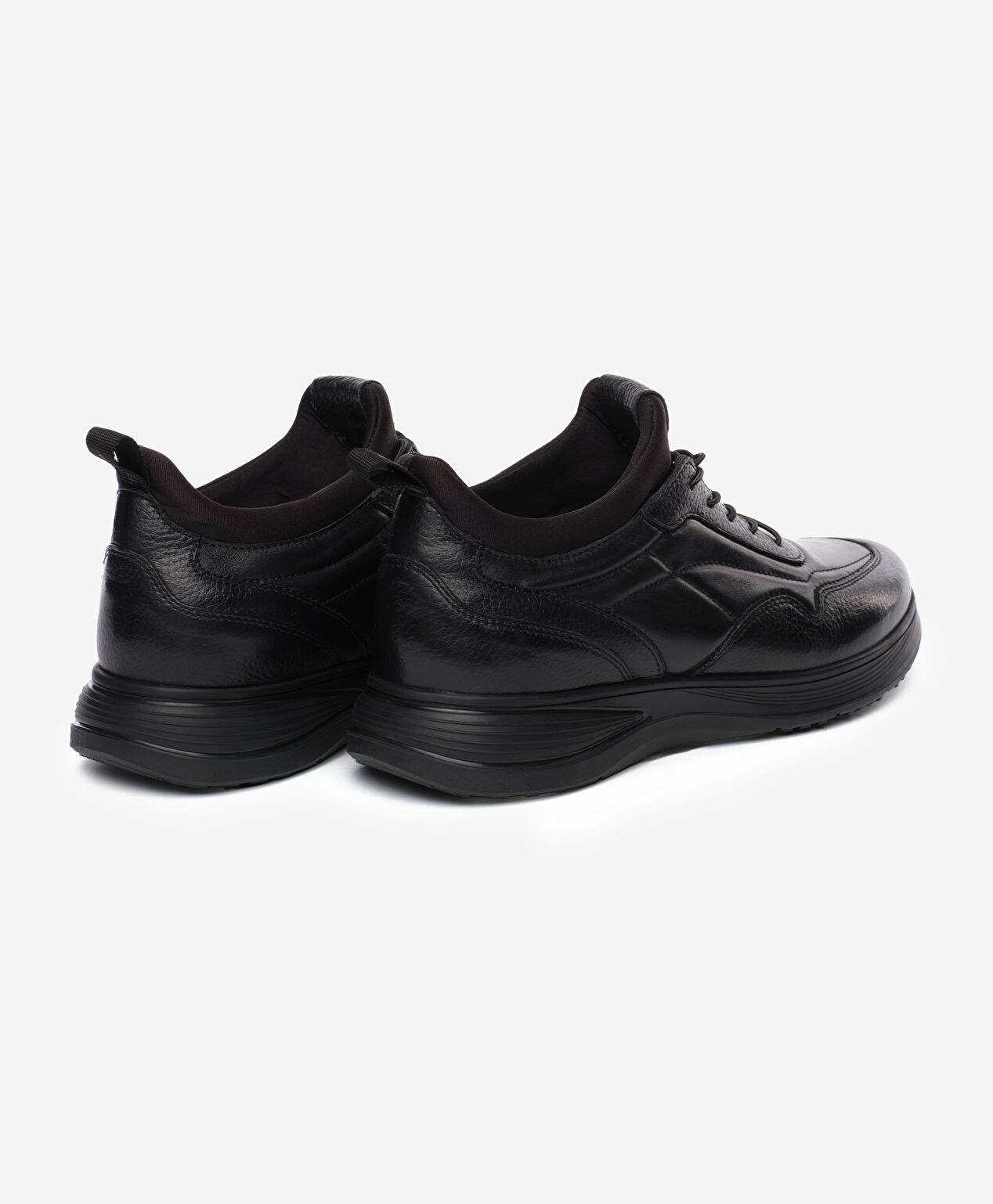 Erkek Siyah Hakiki Deri Ayakkabı - 4