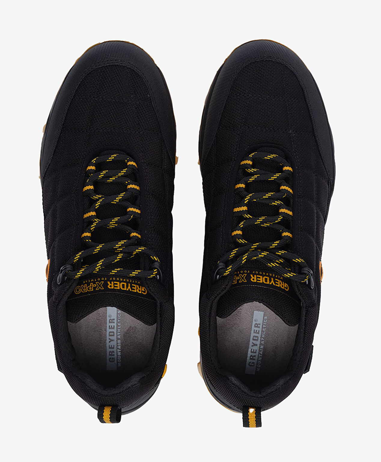 Erkek Siyah Sarı Hakiki Deri Su Geçirmez Outdoor Ayakkabı - 5