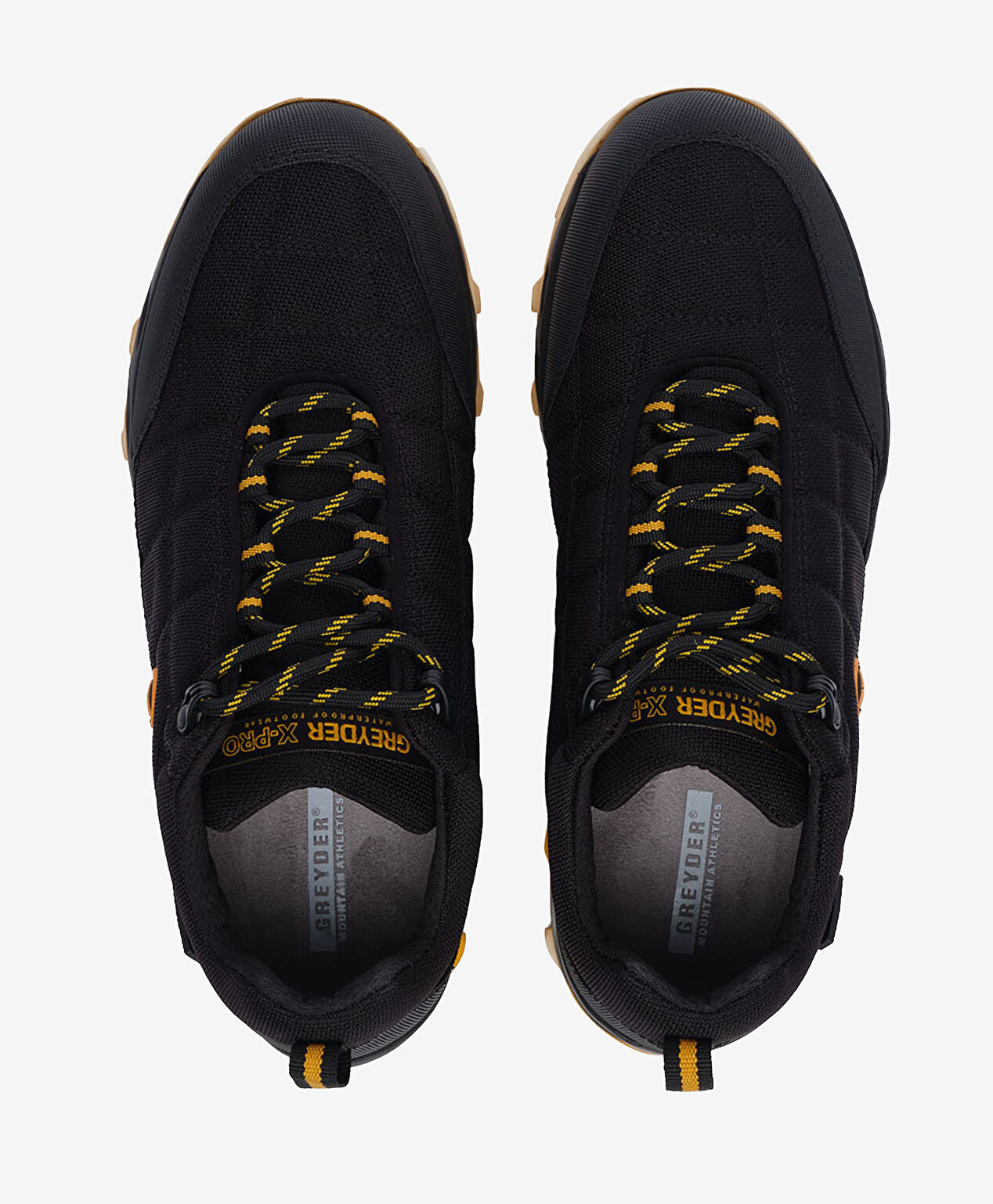 Erkek Siyah Sarı Hakiki Deri Su Geçirmez Ayakkabı - 5