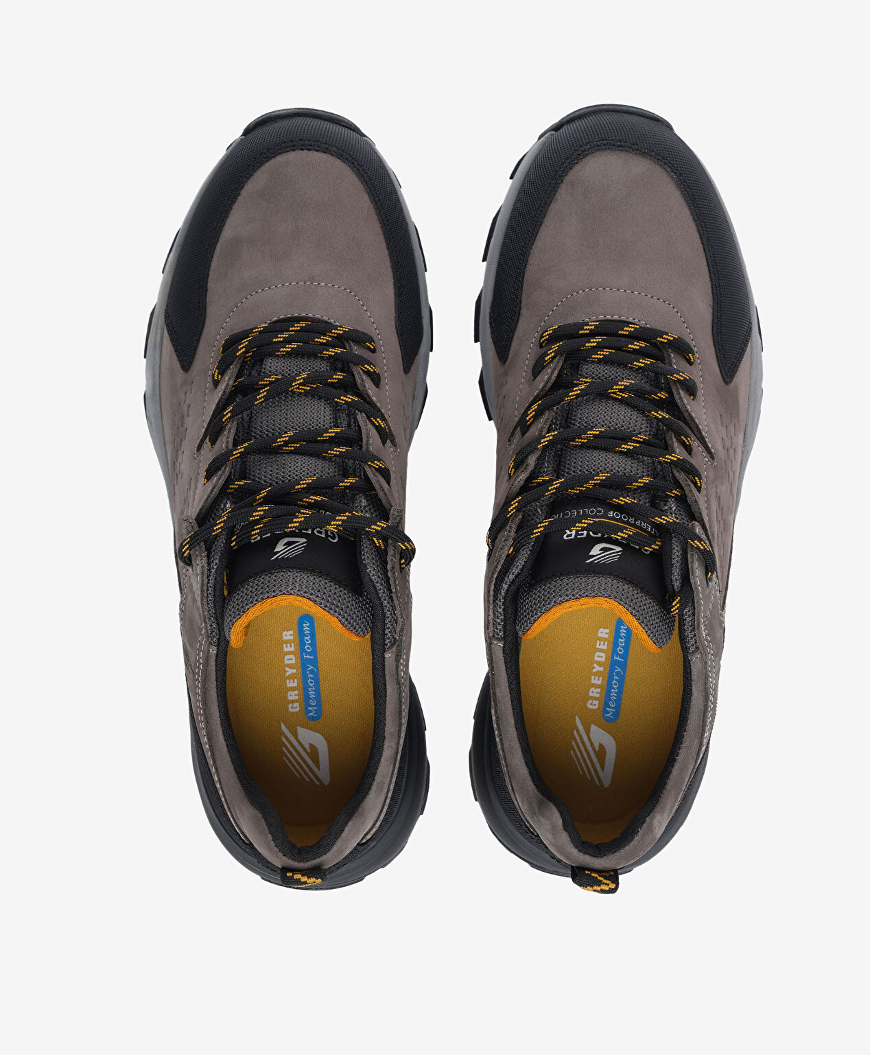 Erkek Koyu Gri Siyah Hakiki Deri Su Geçirmez Outdoor Ayakkabı - 5