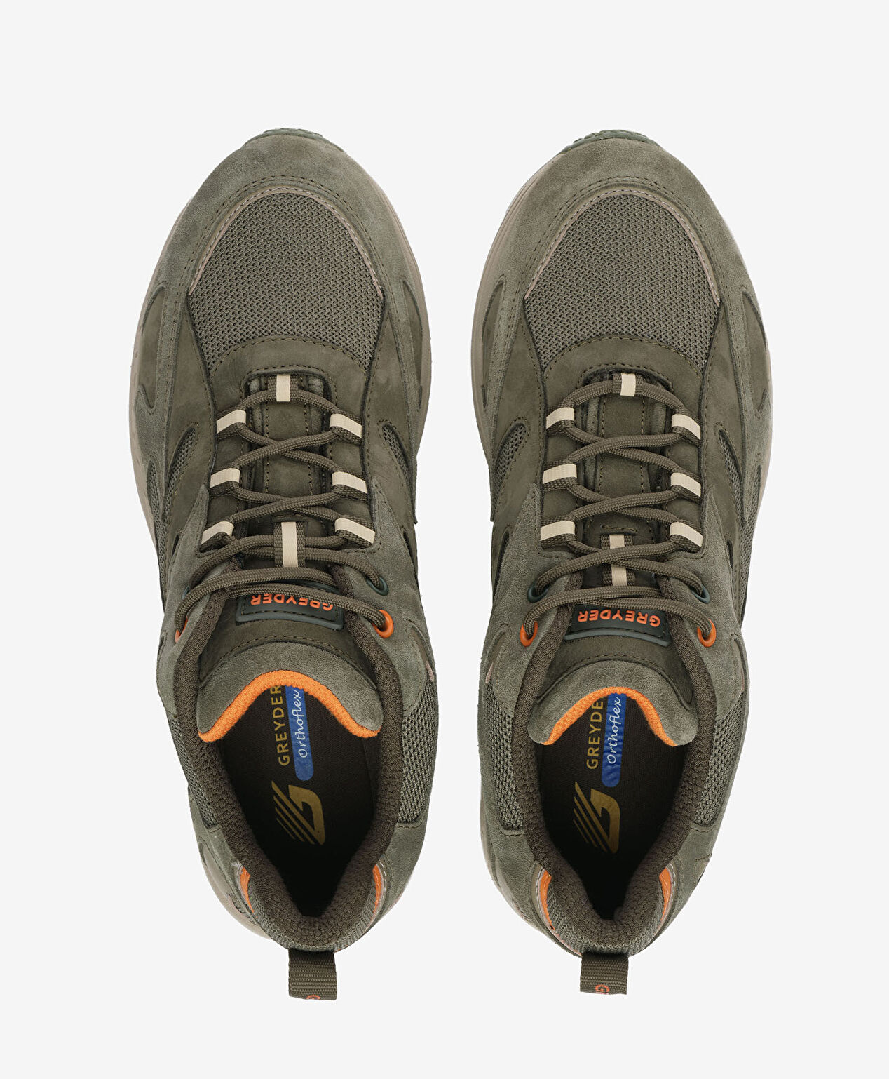 Erkek Haki Hakiki Deri Su Geçirmez Outdoor Ayakkabı - 6