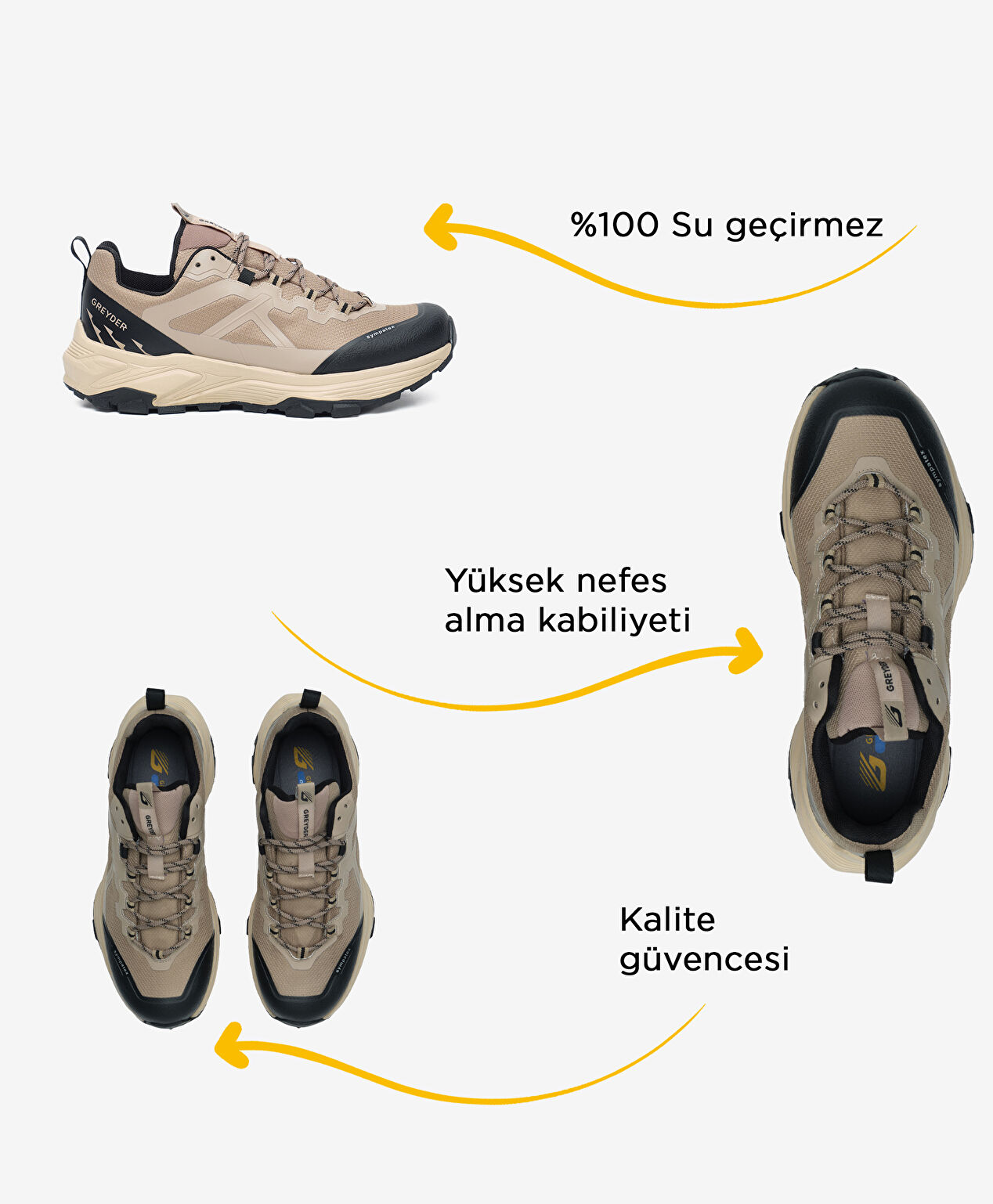 Erkek Vizon Su Geçirmez Outdoor Ayakkabı - 2