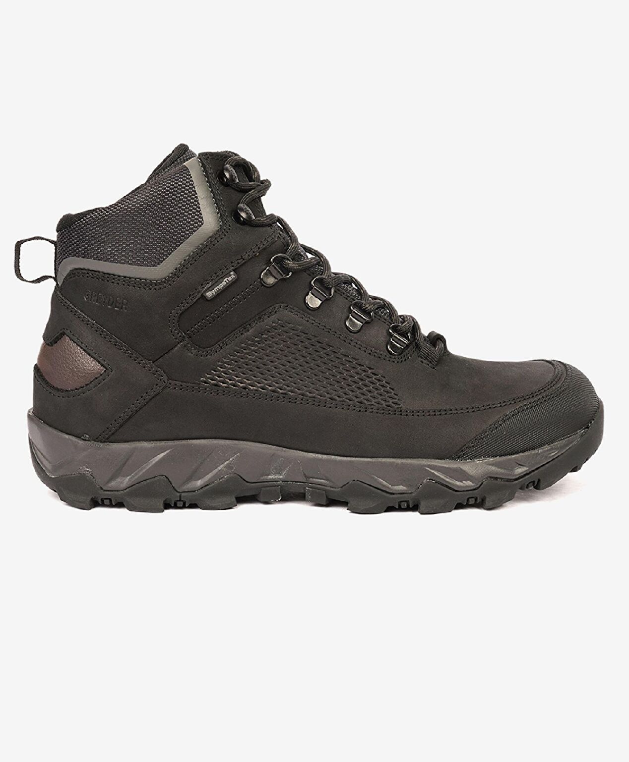 Erkek Siyah Hakiki Deri Su Geçirmez Outdoor Bot - 1