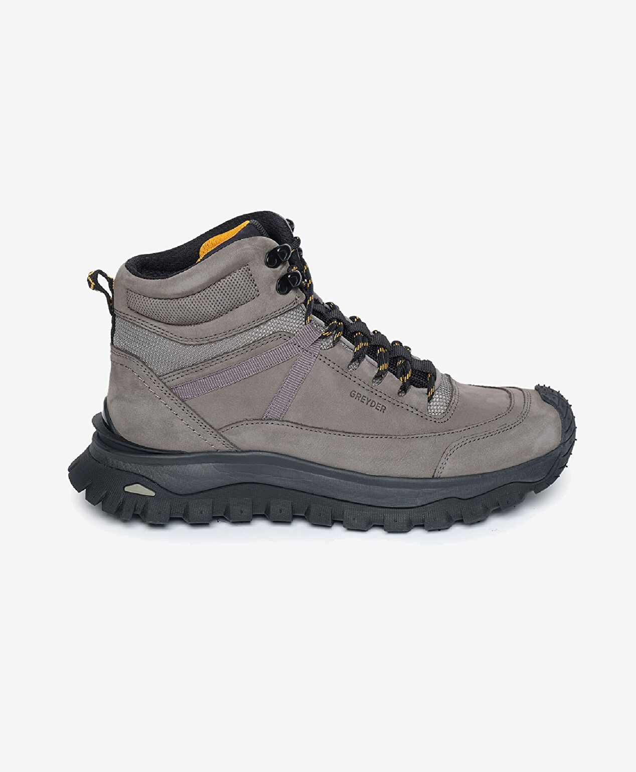 Erkek Koyu Gri Hakiki Deri Su Geçirmez Outdoor Bot - 1