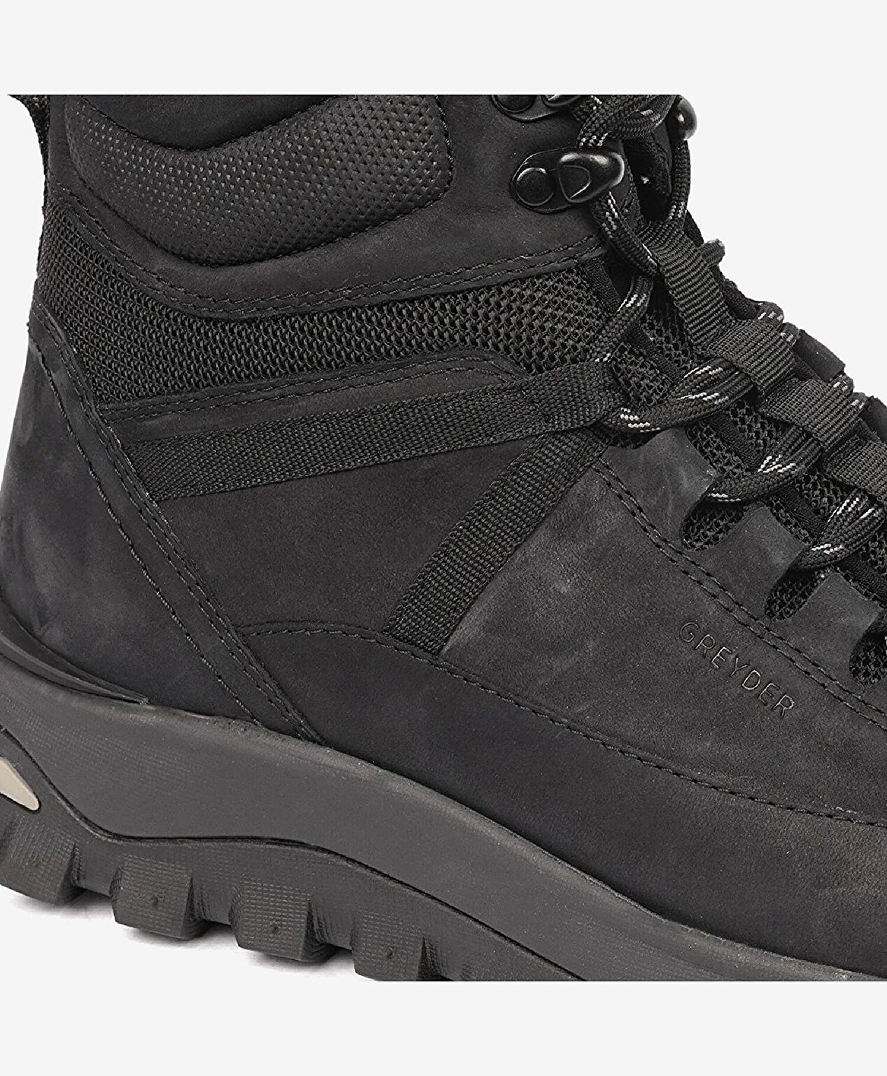 Erkek Siyah Hakiki Deri Outdoor Bot - 6