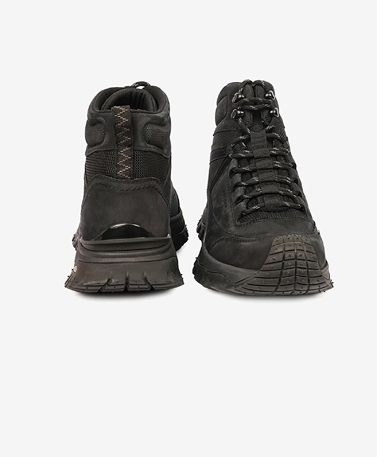 Erkek Siyah Hakiki Deri Outdoor Bot - 8