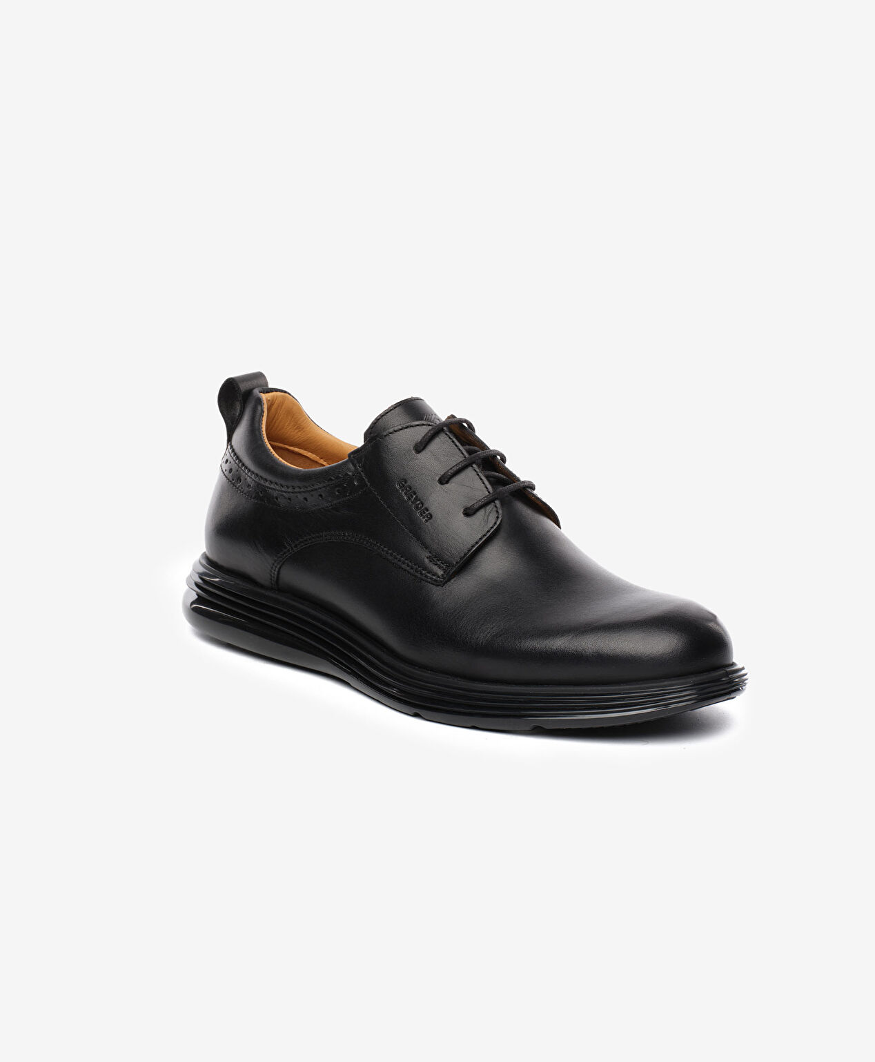 Erkek Siyah Hakiki Deri Oxford Ayakkabı - 2