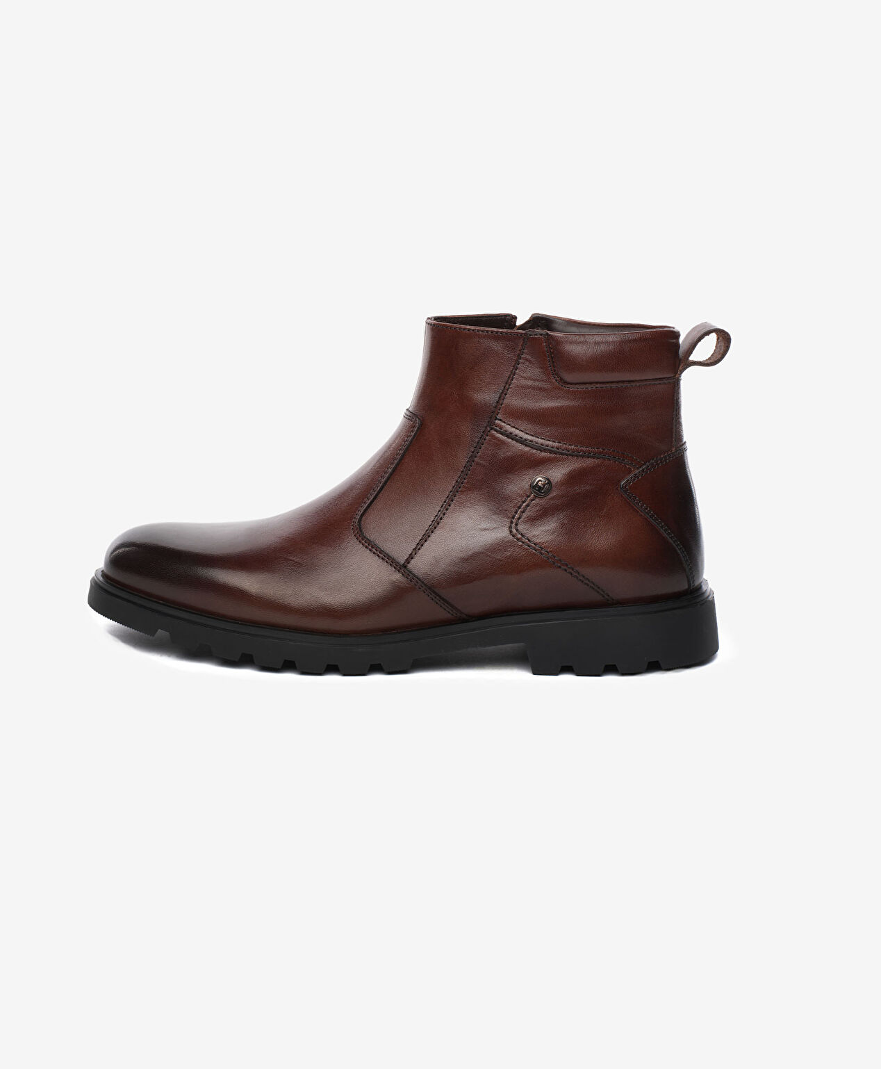 Erkek Kahverengi Hakiki Deri Klasik Bot - 2