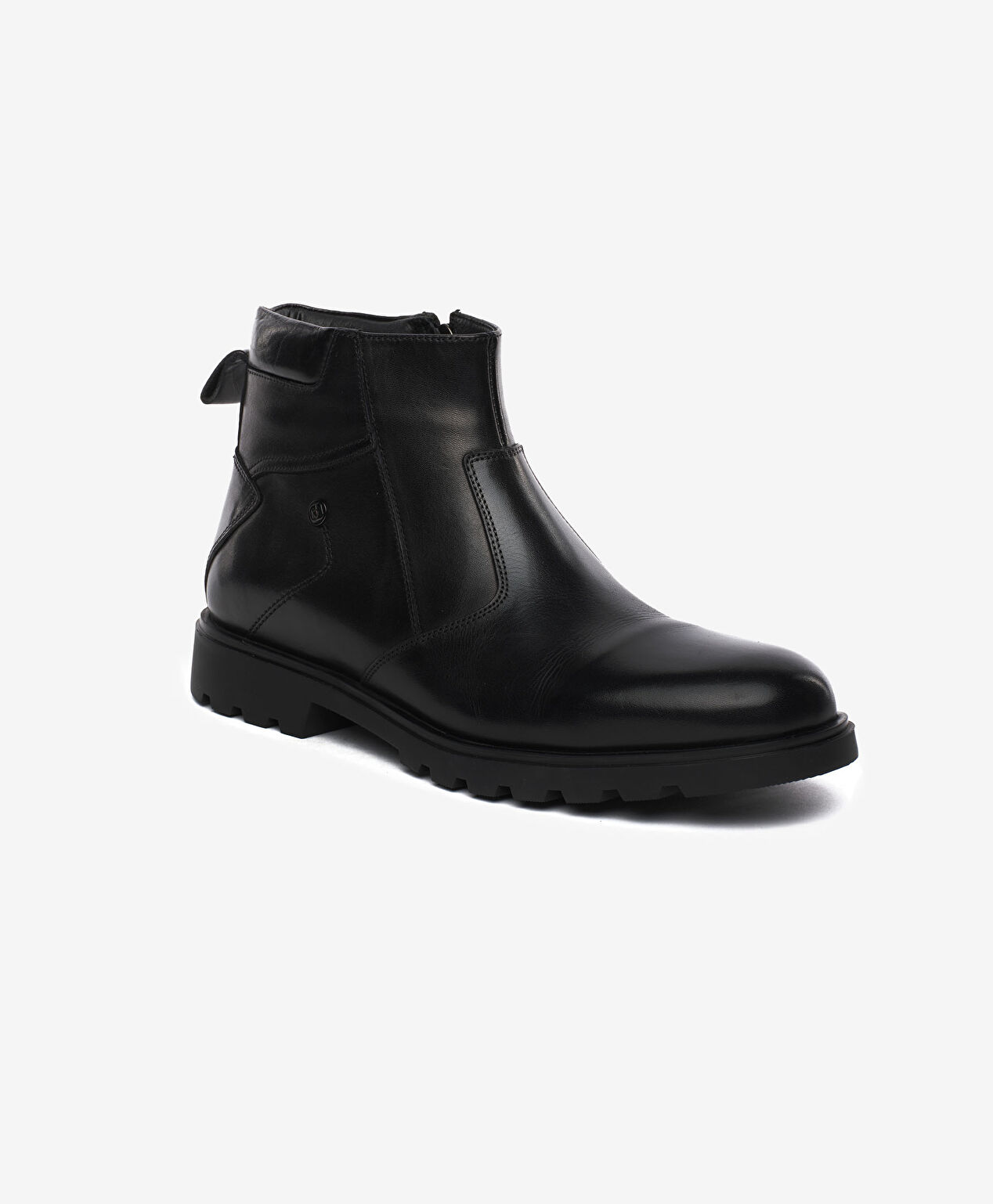 Erkek Siyah Hakiki Deri Klasik Bot - 2