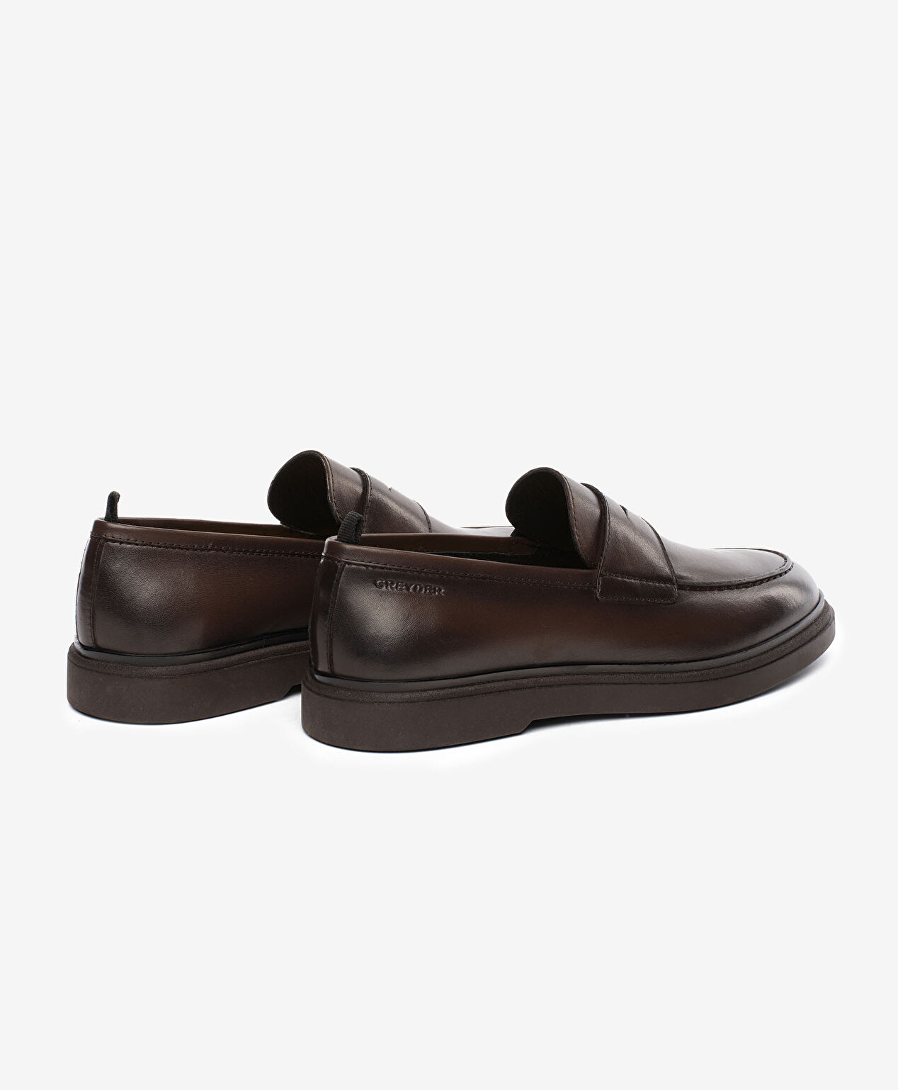 Erkek Kahverengi Hakiki Deri Loafer Ayakkabı - 4