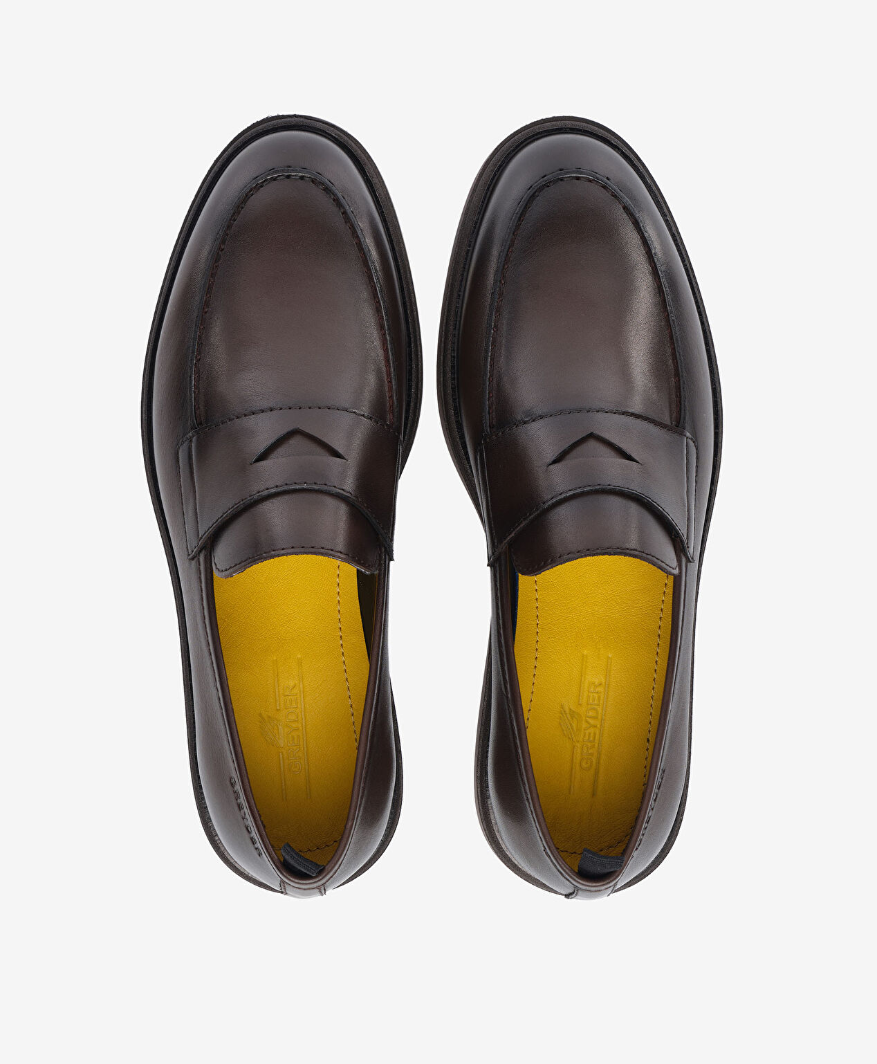 Erkek Kahverengi Hakiki Deri Loafer Ayakkabı - 5