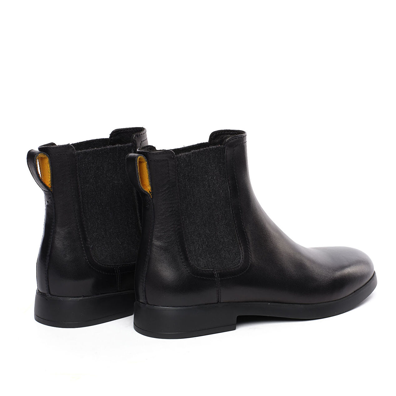 Erkek Siyah Hakiki Deri Chealse Bot - 4