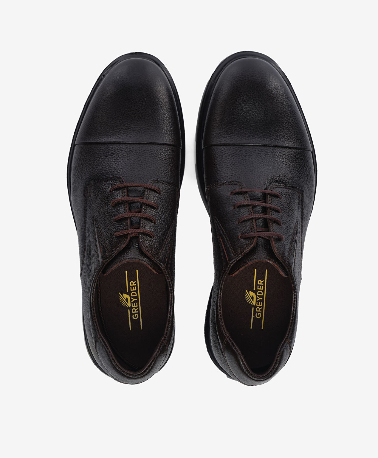 Erkek Kahverengi Hakiki Deri Oxford Ayakkabı - 5