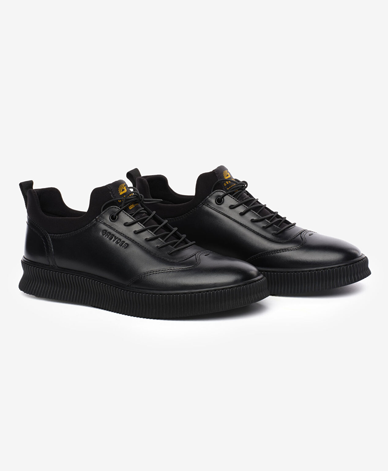 Erkek Siyah Hakiki Deri Ayakkabı - 3