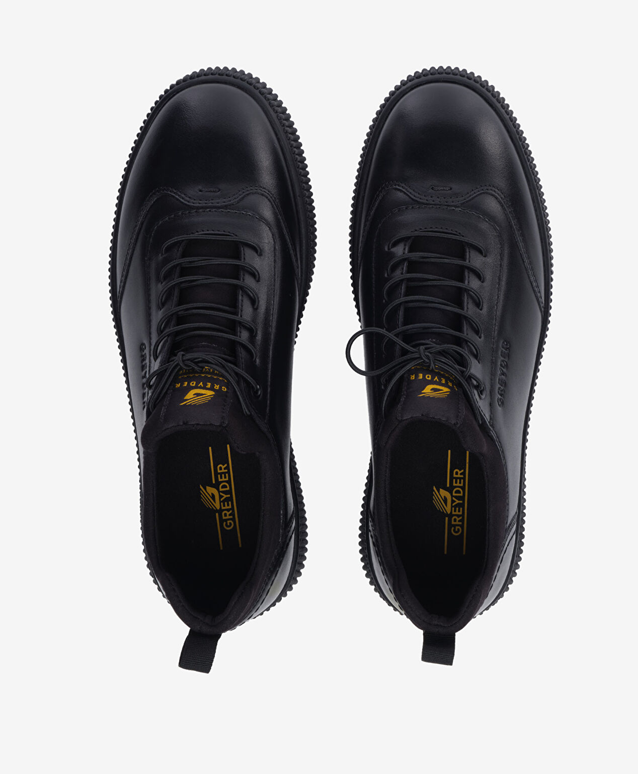 Erkek Siyah Hakiki Deri Ayakkabı - 5