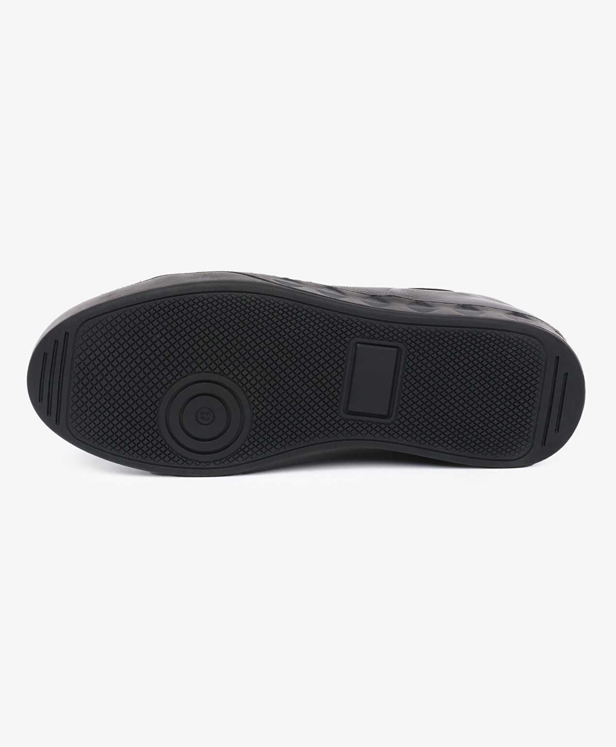Erkek Siyah Hakiki Deri Sneaker Ayakkabı - 6