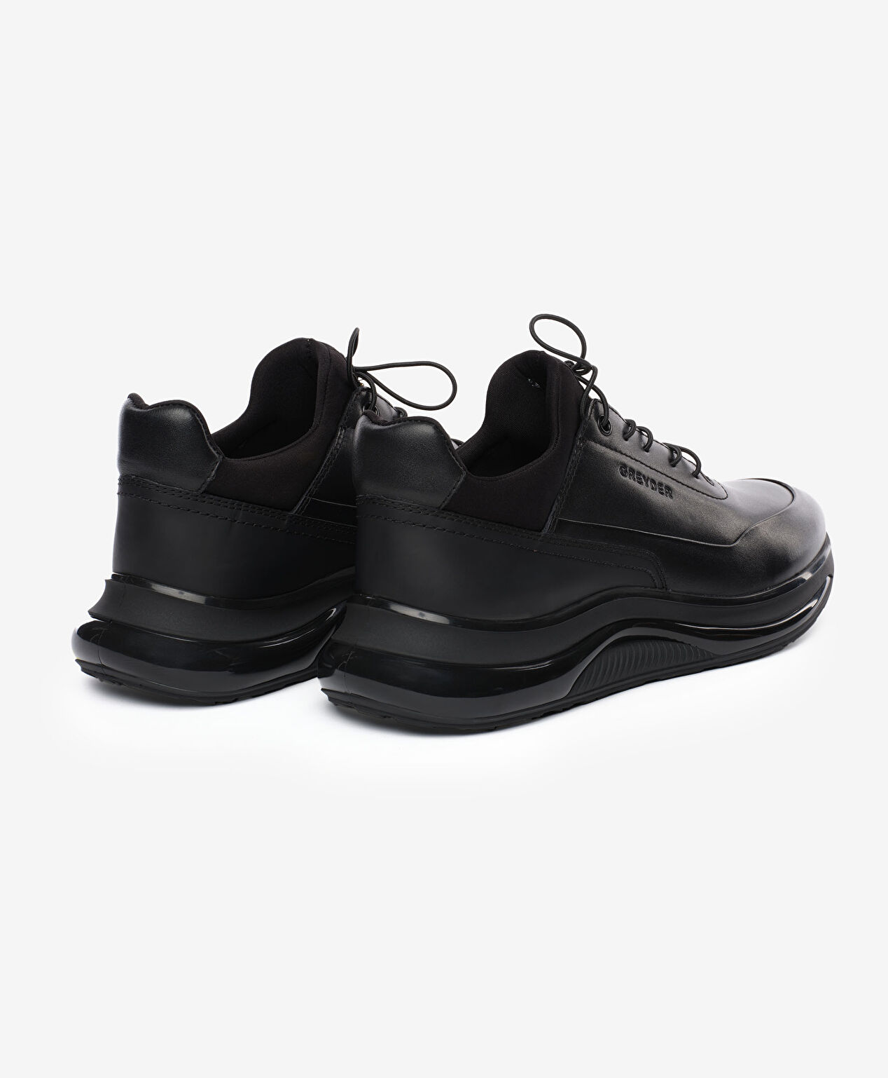 Erkek Siyah Hakiki Deri Ayakkabı - 4