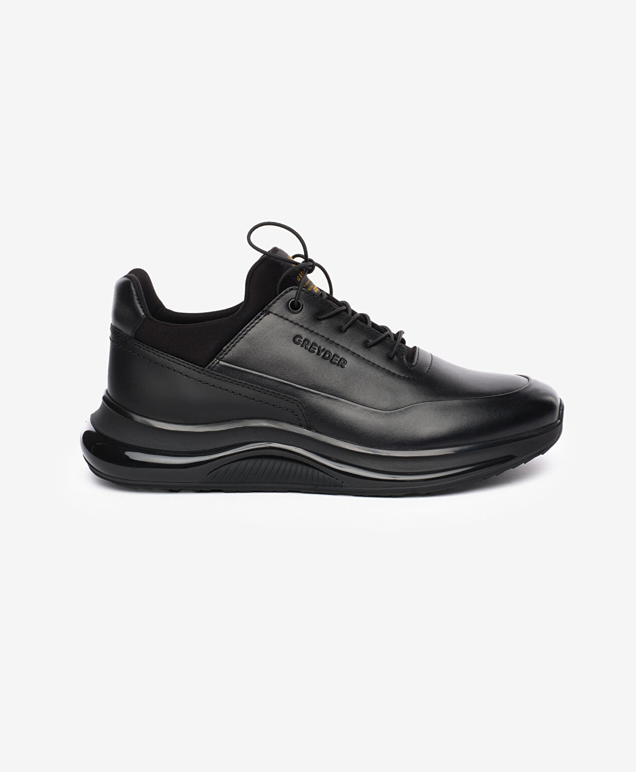 Erkek Siyah Hakiki Deri Ayakkabı - 1